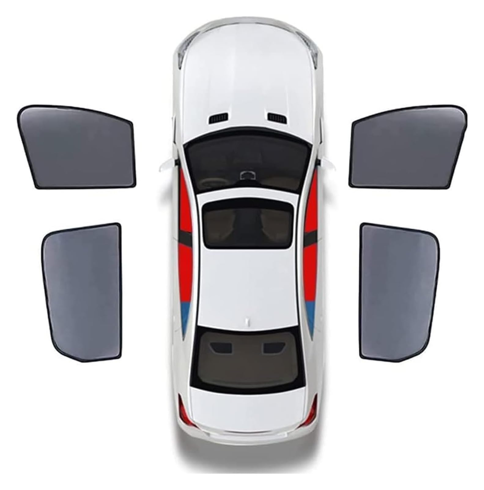 Autofenster Innen Shade Für MG ZS EV Facelift 2021-2024 Vollständige Abdeckung Sonnenschutz Auto Seitenfenster Vorne Hinten UV Strahlen Privatsphäre Schutz(4pcs-Doors-Window) von TAFASVCVMK