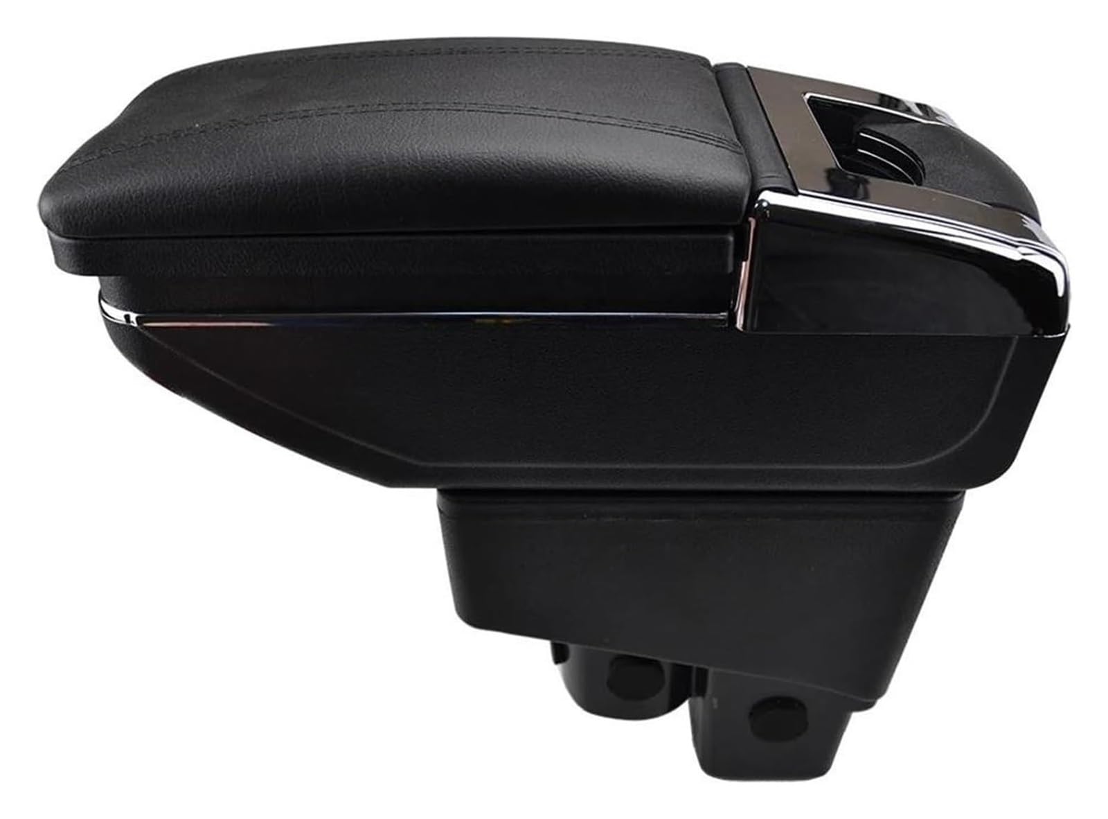 Mittelkonsole Aufbewahrungsbox Für Fit Für Jazz 2002-2008 Center Center Console Storage Box Fließheck Armlehne Für Rest Drehbare Center Arm Rest Console(Black Thread) von TAFASVCVMK
