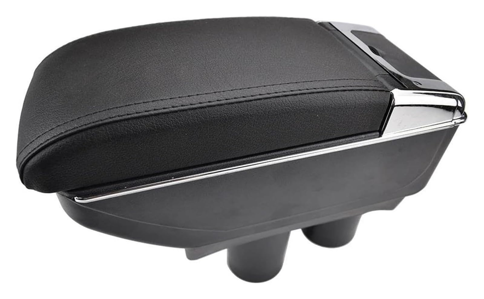 Mittelkonsole Aufbewahrungsbox Für P&eugeot 301 2012-2017 Center Center Console Tray Storage Box Dual Layer Armlehne Center Arm Rest Console(Black thread) von TAFASVCVMK