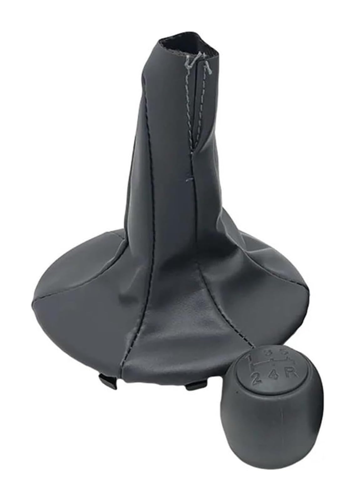 Schaltknauf Für F&iat Für Panda 500 500C 2004 2005 2006 2007 2008 2009 2010 2011 2012 2013 Schaltknauf Hebel Stift Gamasche Kofferraumabdeckung Kragen(Gray,Set) von TAFASVCVMK