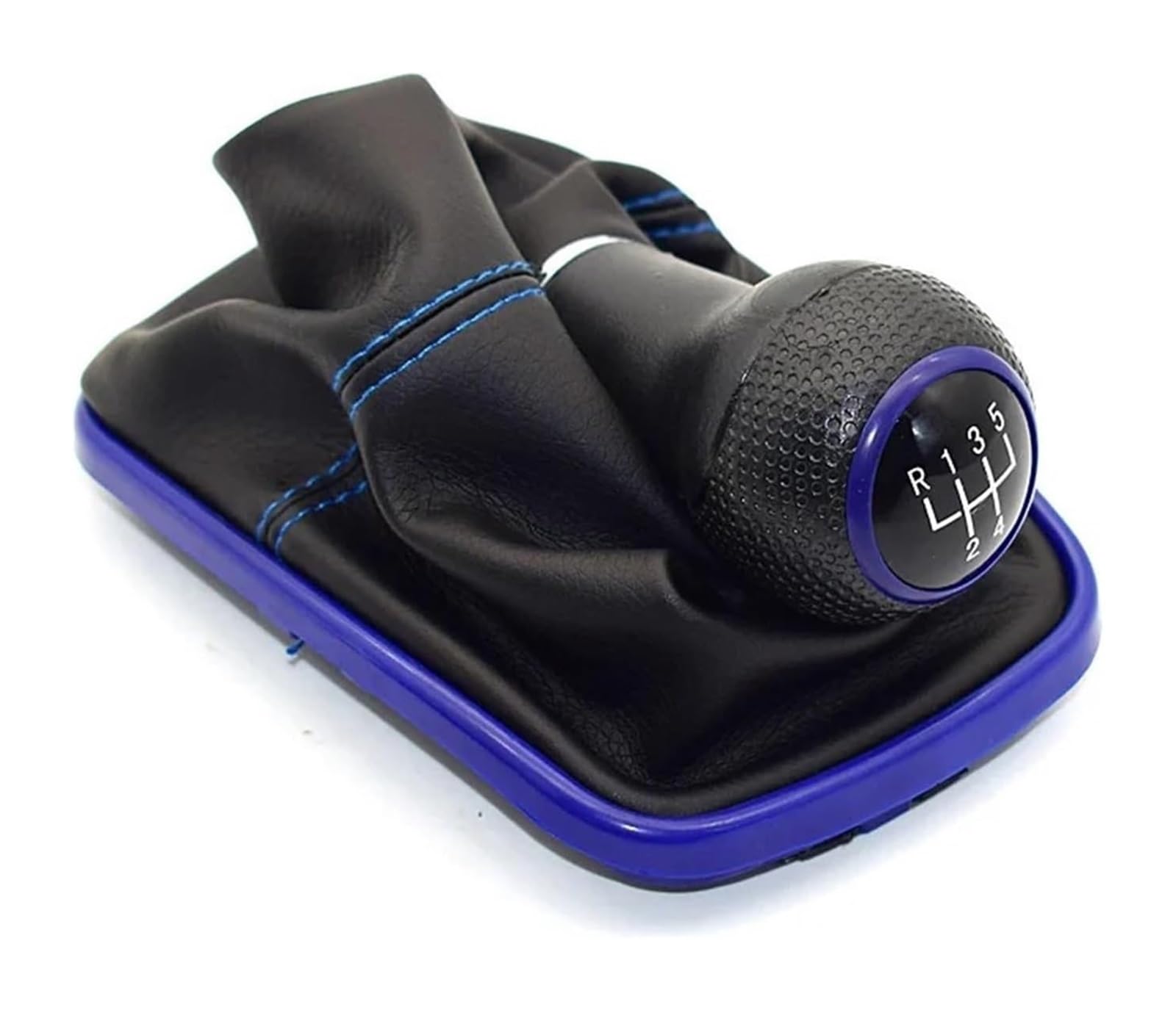 Schaltknauf Für VW Für Mk4 Für J&etta Für B&ORA 1999-2004 23mm 5-Gang Schwarzer Rahmen Schaltknauf Hebel Gamasche Boot Cap Auto(E 5 Speed) von TAFASVCVMK