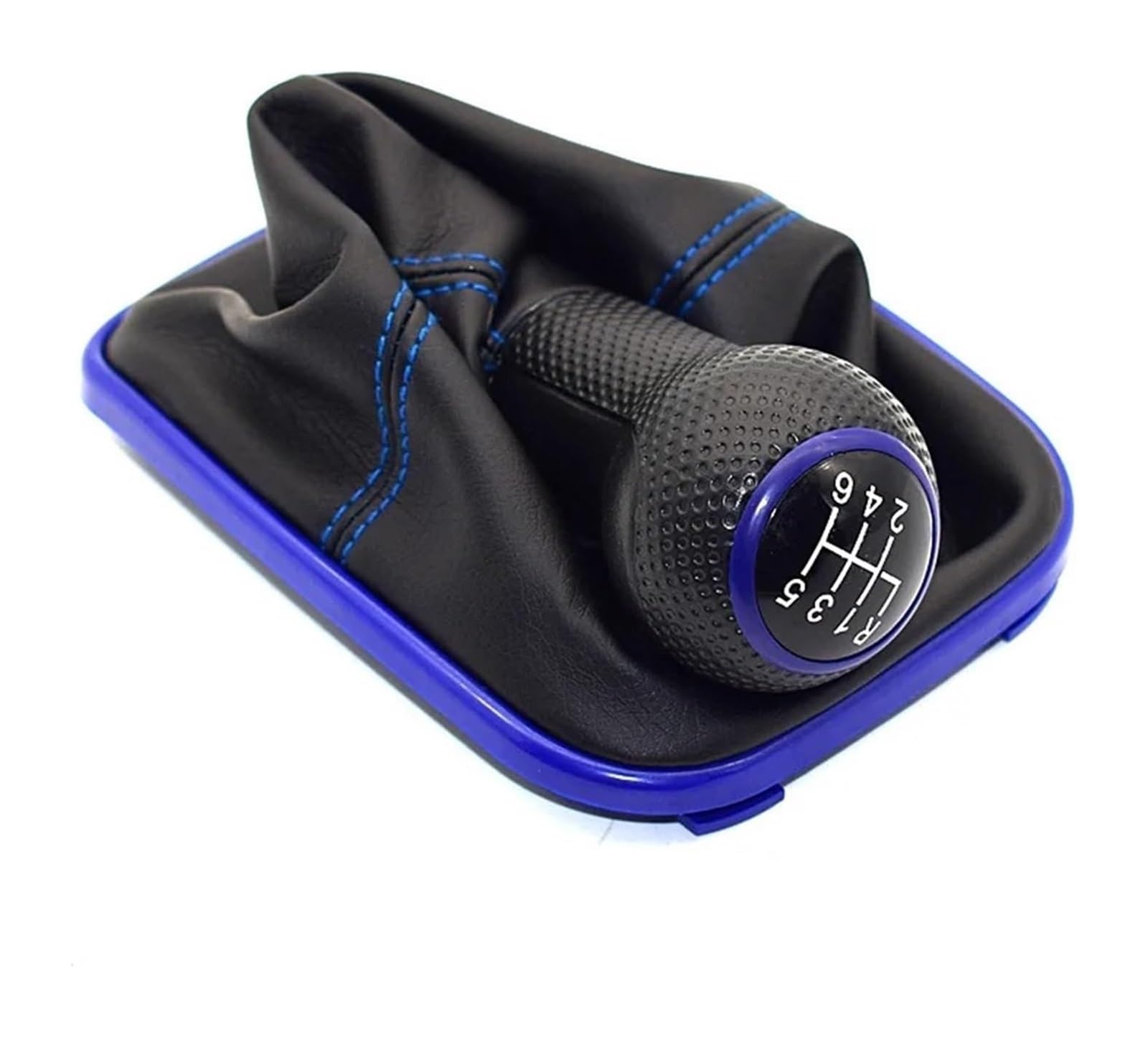 Schaltknauf Für VW Für Mk4 Für J&etta Für B&ORA 1999-2004 23mm 5-Gang Schwarzer Rahmen Schaltknauf Hebel Gamasche Boot Cap Auto(F 6 Speed) von TAFASVCVMK