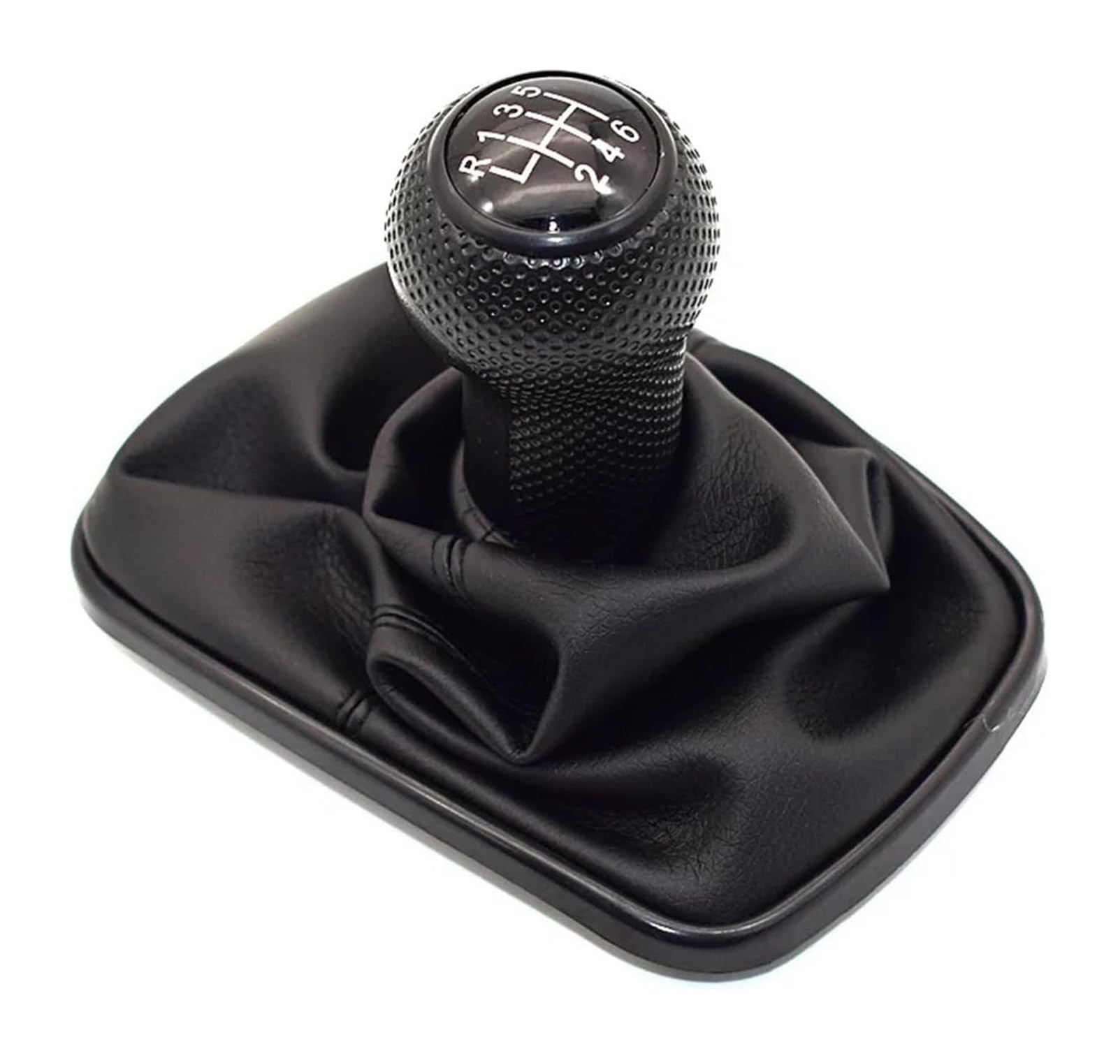 Schaltknauf Für VW Für Mk4 Für J&etta Für B&ORA 1999-2004 23mm 5-Gang Schwarzer Rahmen Schaltknauf Hebel Gamasche Boot Cap Auto(H 6 Speed) von TAFASVCVMK