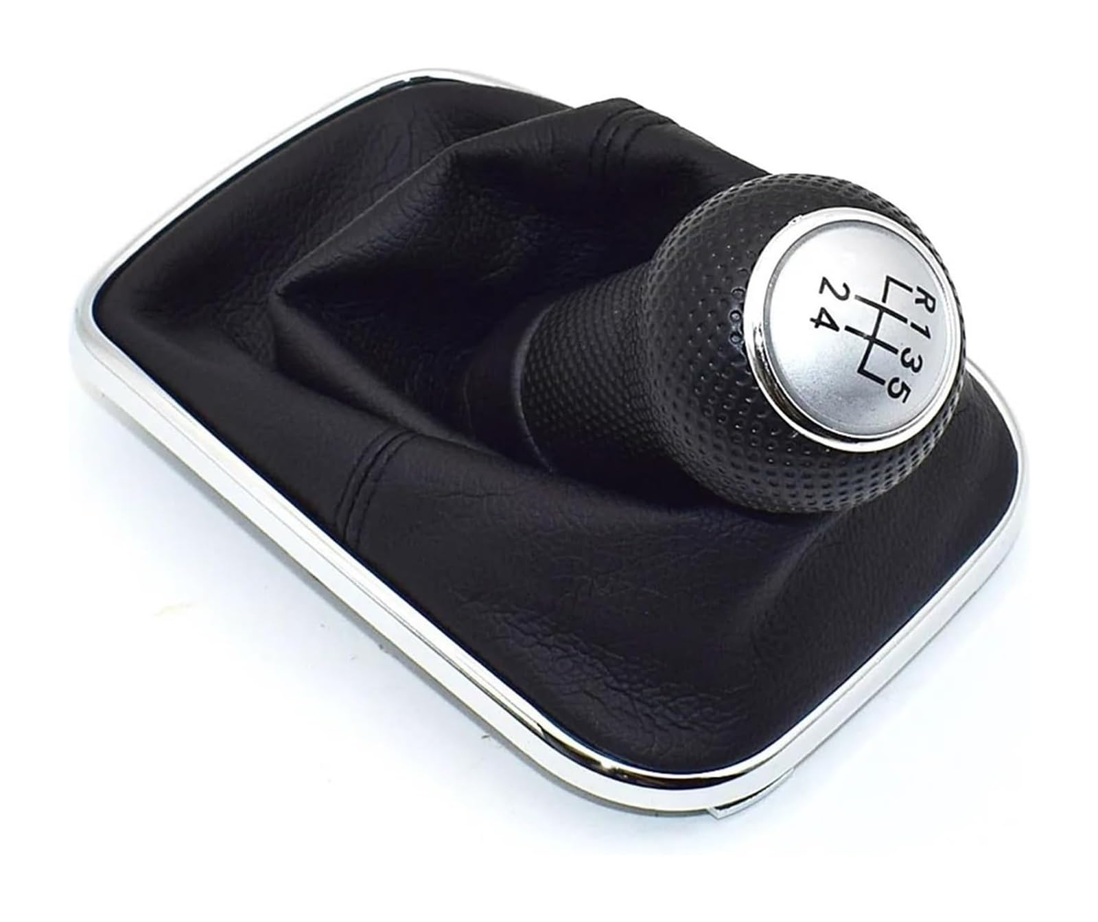Schaltknauf Für VW Für Mk4 Für J&etta Für B&ORA 1999-2004 23mm 5-Gang Schwarzer Rahmen Schaltknauf Hebel Gamasche Boot Cap Auto(K 5 Speed) von TAFASVCVMK
