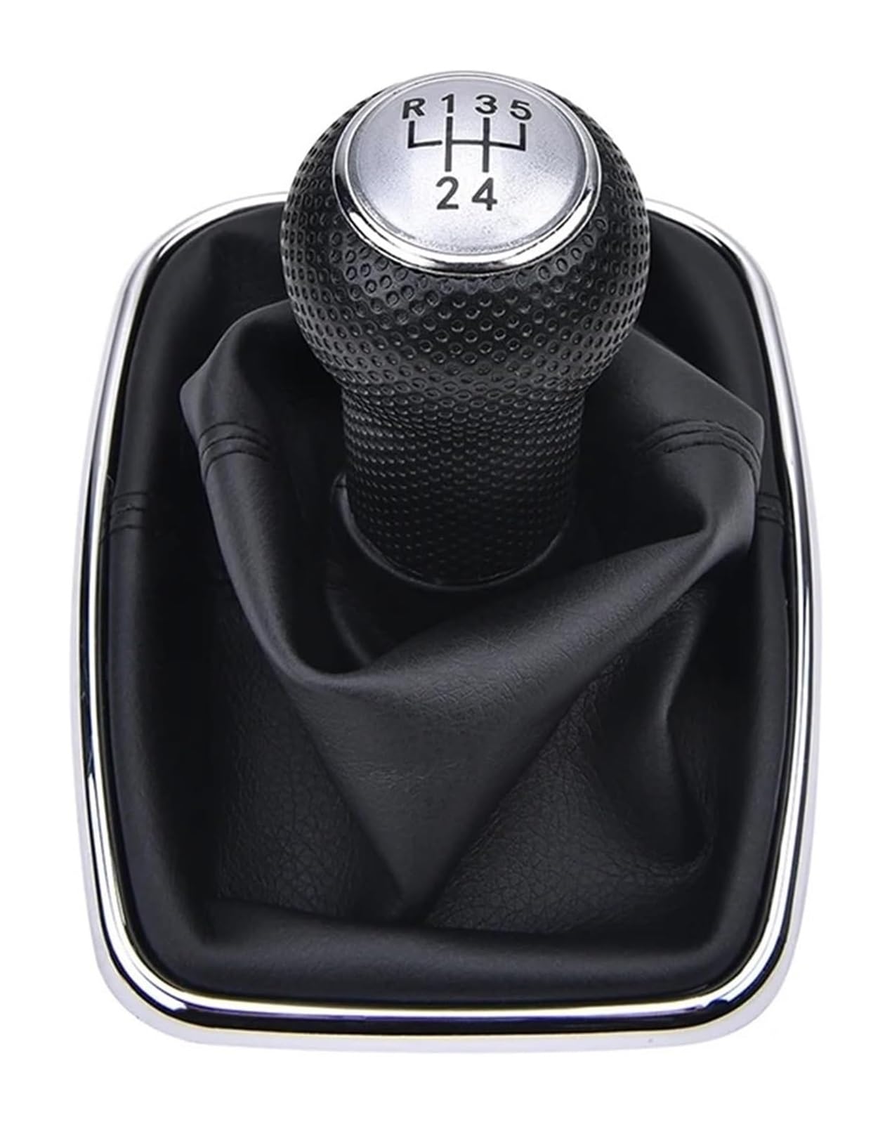 Schaltknauf Für VW Für Mk4 Für J&etta Für B&ORA 1999-2004 5 6-Gang-Schaltknauf Hebel Schalthebel Gaitor Boot PU-Lederkappe Auto(5 Speed White) von TAFASVCVMK