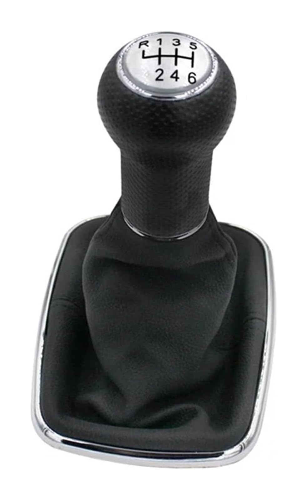 Schaltknauf Für VW Für Mk4 Für J&etta Für B&ORA 1999-2004 5 6-Gang-Schaltknauf Hebel Schalthebel Gaitor Boot PU-Lederkappe Auto(6 Speed White) von TAFASVCVMK