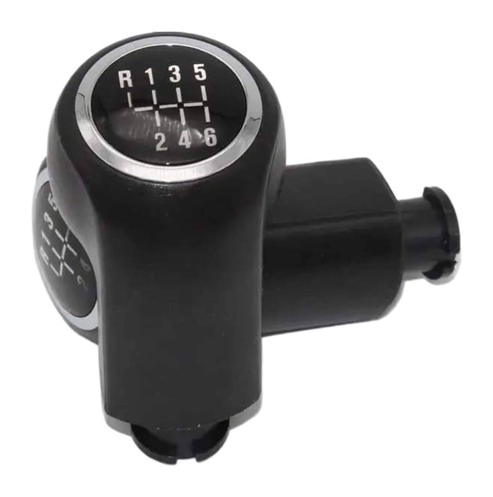 Schaltknauf Für Vauxhall Für O&pel Für Astra H 2004 2005 2006 2007 2008 2009 2010 Auto 5/6 Gang Schalthebel Schaltknauf Mit Ledermanschette(R123456 KNOB) von TAFASVCVMK