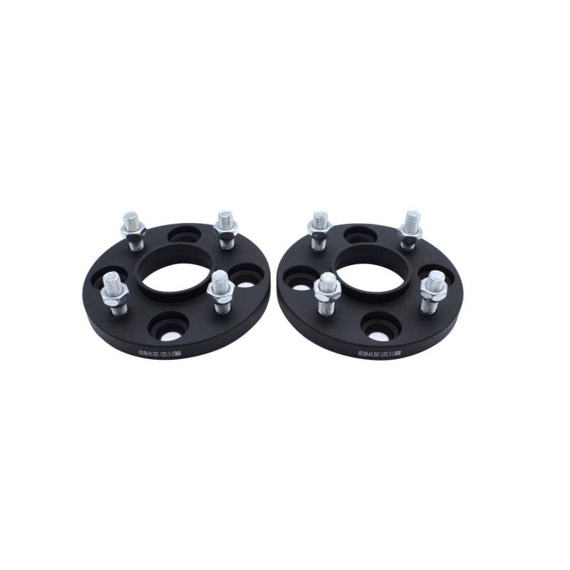 TAKPART 2 Stück 15mm Spurverbreiterung Distanzscheiben Set Ø63,3 4x108mm mit 8Stück Radschrauben M12x1,5 von TAKPART