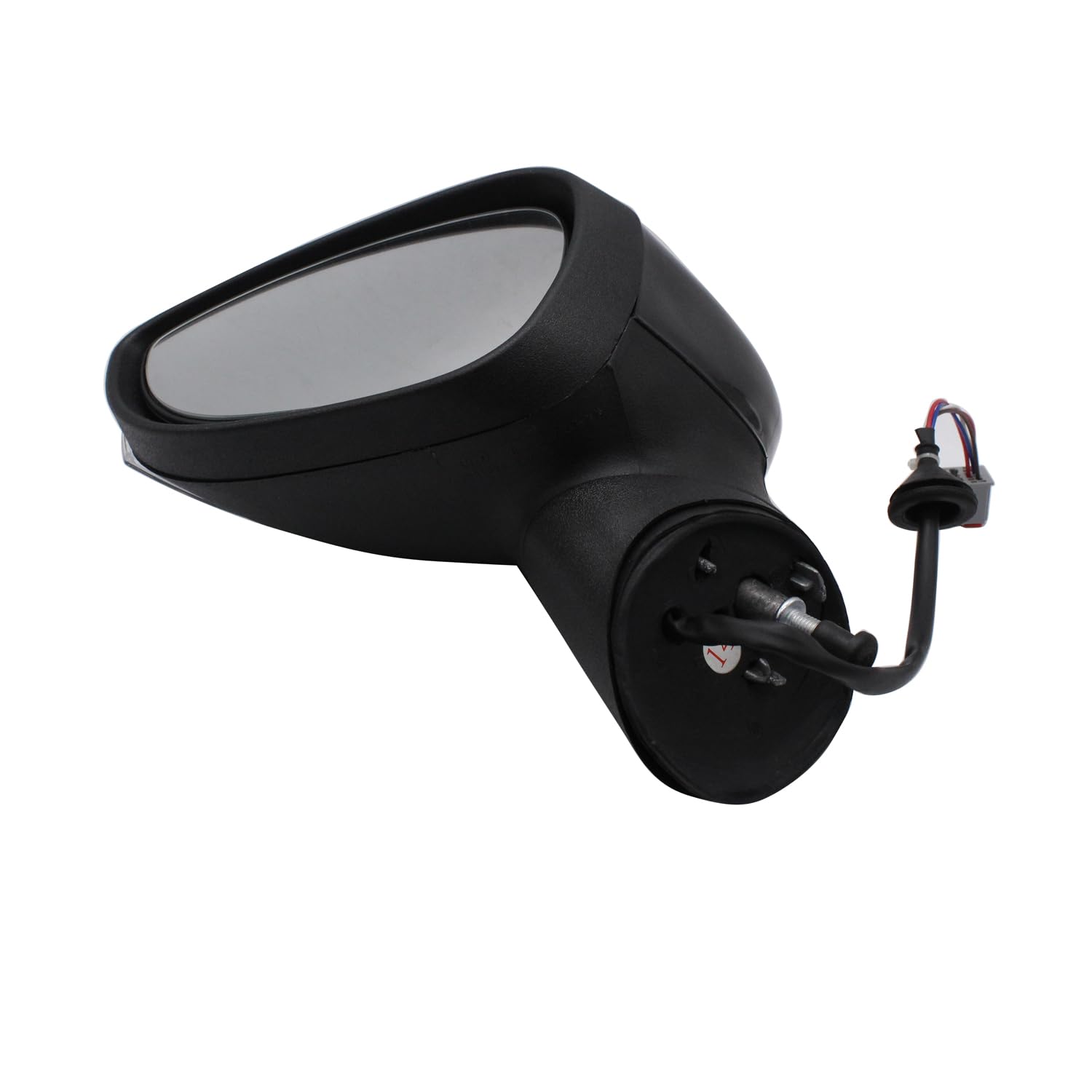 TAKPART Elektrischer Außenspiegel, grundiert, linke Beifahrerseite, kompatibel mit Fiesta MK7 2008–2012 (schwarz) von TAKPART