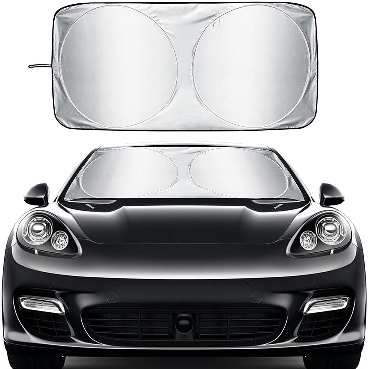 Frontscheiben Sonnenschutz Passend für Hyundai i10 / i20 / i30 / i40 / ix25 / ix35 / Accent/Elantra/Kona, Hitzeschutz Auto UV-Reflexion, Faltbares Design, Einfache Lagerung,160×90cm Frontscheiben Sonnenschutz Passend für Hyundai i10 / i20 / i30 / i40 / ix25 / ix35 / Accent/Elantra/Kona, Hitzeschutz Auto UV-Reflexion, Faltbares Design, Einfache Lagerung,160×90cm von TANEND