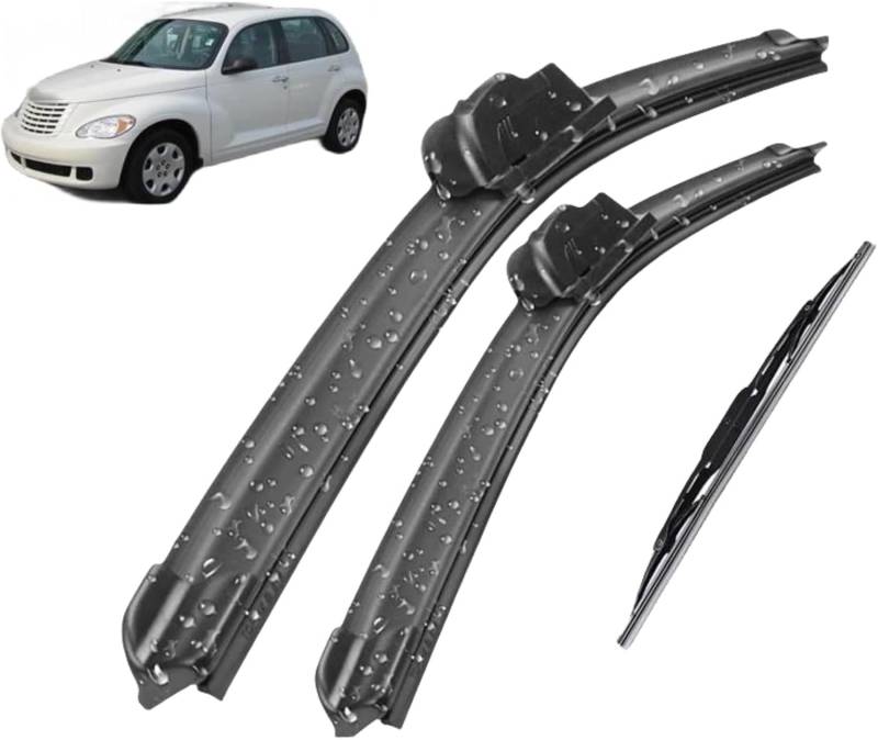 Scheibenwischer Set für Chrysler PT Cruiser 2000-2010 21+20+16, Wischer Vorne Hinten Wischer Set Windschutz Fenster Bürsten Scheibenwischern von TANGTX