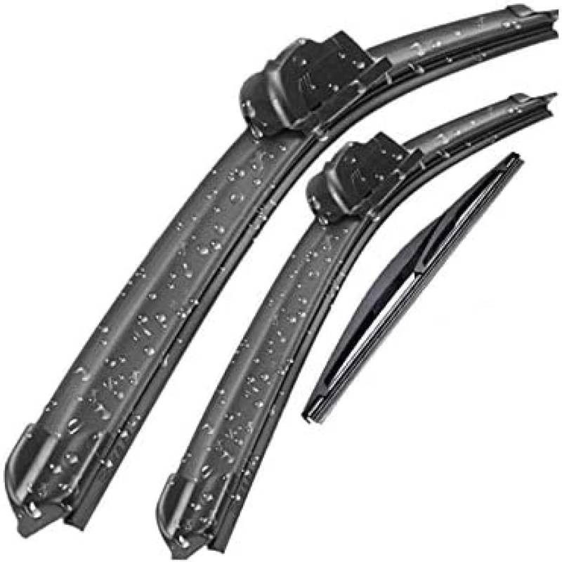 Scheibenwischer Set für Mitsubishi Outlander MK2 2007-2012, Wischer Vorne Hinten Wischer Set Windschutz Fenster Bürsten Scheibenwischern von TANGTX