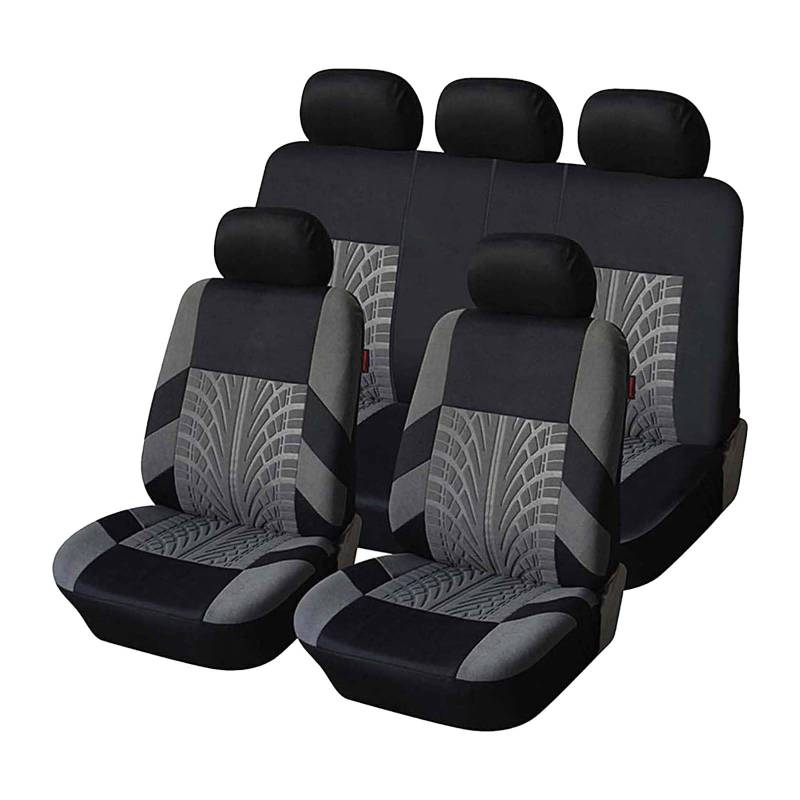 TANJAU Auto Sitzbezüge für Citroen DS7 Crossback(X74)/DS9 E-Tense/Elysee 2000-2023 2024, Vordersitze Rücksitze Sitzschoner Auflagen Bequem Anti-Kratz Verschleißfest Leicht zu Reinigen ZubehöR von TANJAU
