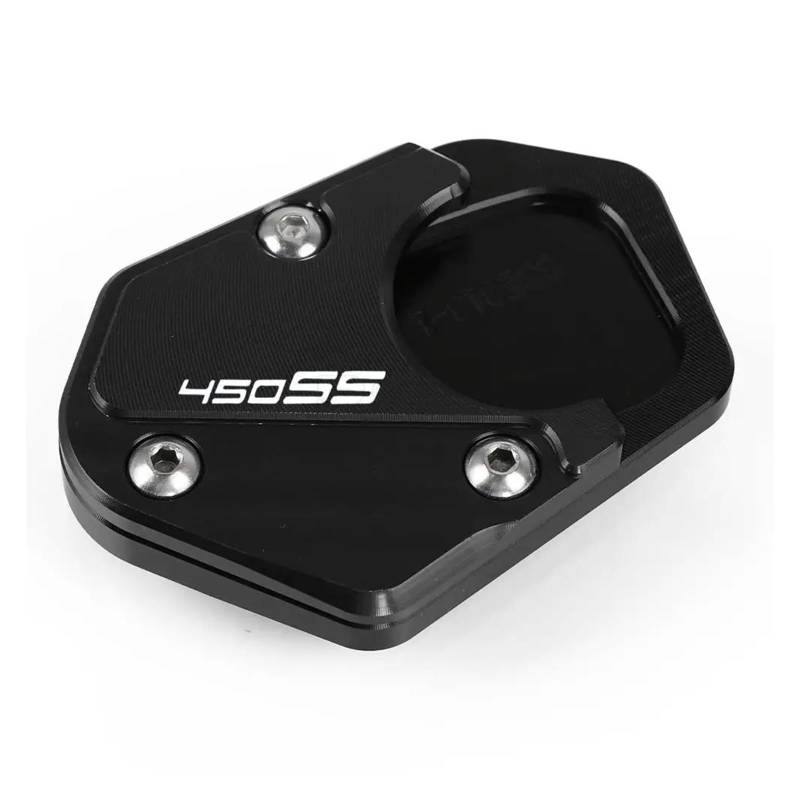 Fußpolster FÜR CFMOTO 450SR 450SS 450NK 450 SR SS NK 2023 2024 Motorrad Seitenständer Vergrößerer Seitenständer Ständer Fußpolster(Black2) von TAOBOZI