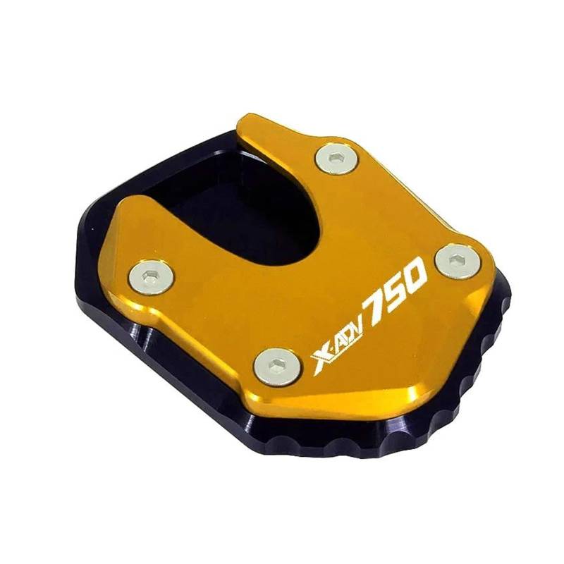 Fußpolster Motorrad CNC Kickstand Fuß Seitenständer Verlängerungspolster Stützplatte Für HO&NDA X ADV X-ADV XADV 750 2021-2023(Gold) von TAOBOZI