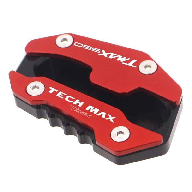 Fußpolster Motorrad Ständer Fuß Seitenständer Verlängerungspad Für YAMA&HA TMAX560 Tech Max TMAX 560 2020 2021 2022 2023(Red) von TAOBOZI