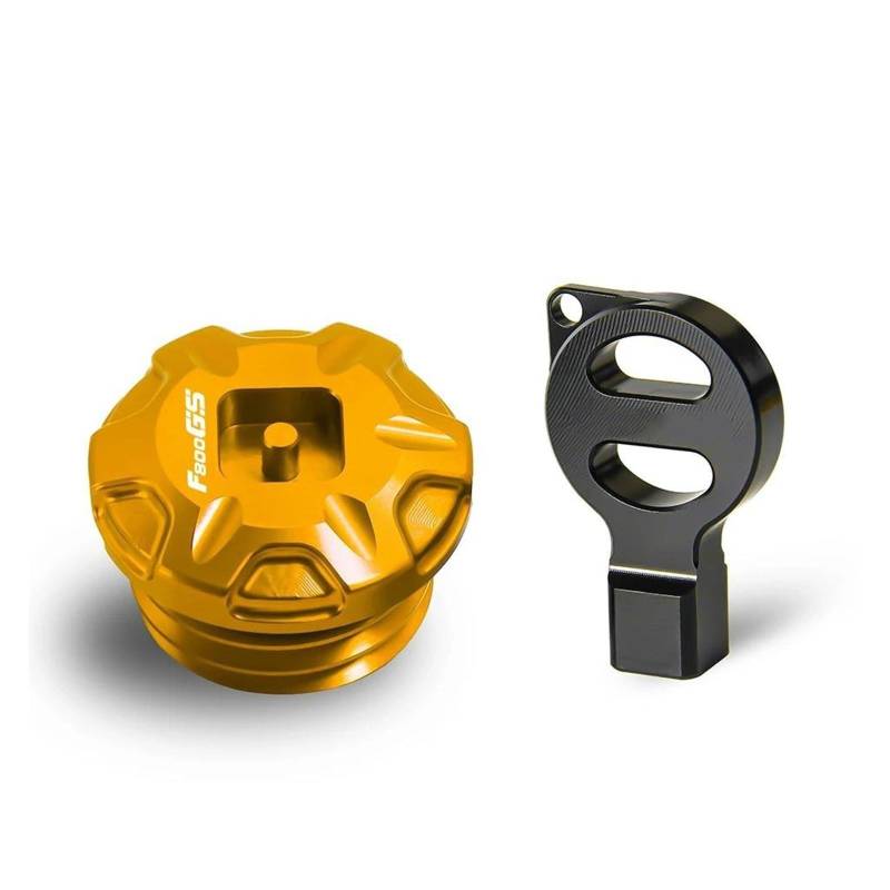 Öleinfüllschraube Für B&MW F800 F800GS F 800 GS F 800GS Motorräder Anti-Diebstahl-Öleinfülldeckel Motoröl-Stecker-Abdeckung(Gold2) von TAOBOZI