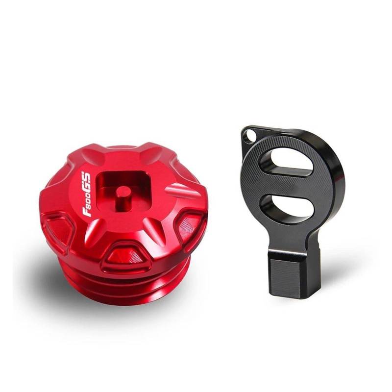 Öleinfüllschraube Für B&MW F800 F800GS F 800 GS F 800GS Motorräder Anti-Diebstahl-Öleinfülldeckel Motoröl-Stecker-Abdeckung(Red2) von TAOBOZI