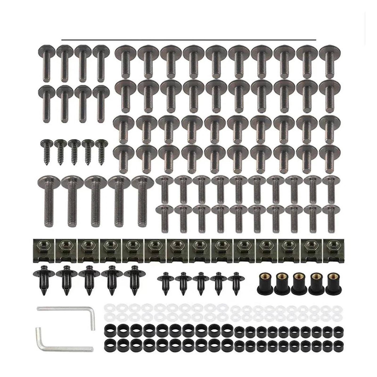 Schrauben Mutter 177PCS Verkleidung Schrauben Schrauben Mutter Kit Für 690 790 890 990 Duke R 690Duke 790Duke 890Duke 990Duke RC8C RC390 RC200 RC125 RC8 RC 8C(Titanium) von TAOBOZI