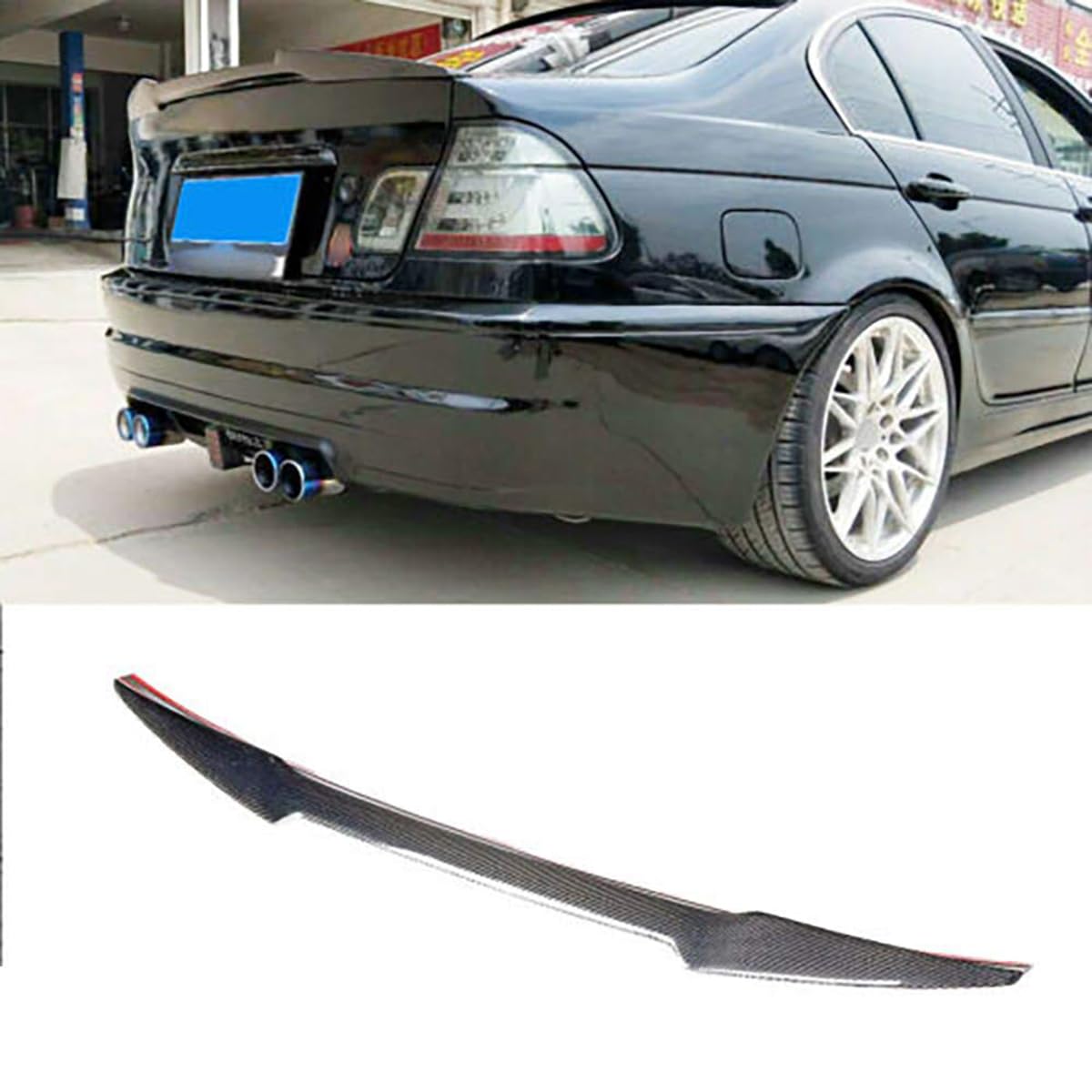 Auto Frontstoßstange Lip Splitter, für BMW E46 320i 328i 335i Sedan 1998 1999 2000 2001 2002 2003 2004 2005, ABS Lip Frontstoßstange Splitter Lip Body Kit Chin Spoiler Diffusor Auto Frontstoßstange Lip Splitter, für BMW E46 320i 328i 335i Sedan 1998 1999 2000 2001 2002 2003 2004 2005, ABS Lip Frontstoßstange Splitter Lip Body Kit Chin Spoiler Diffusor von TAPIVA