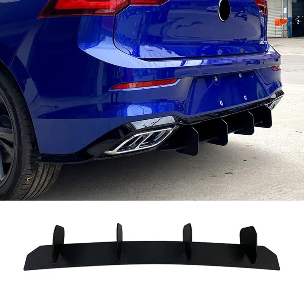Auto Frontstoßstange Lip Splitter, für VW for Golf 8 MK8 Life GTE R-line 2020 2021 2022, ABS Lip Frontstoßstange Splitter Lip Body Kit Chin Spoiler Diffusor Auto Frontstoßstange Lip Splitter, für VW for Golf 8 MK8 Life GTE R-line 2020 2021 2022, ABS Lip Frontstoßstange Splitter Lip Body Kit Chin Spoiler Diffusor von TAPIVA
