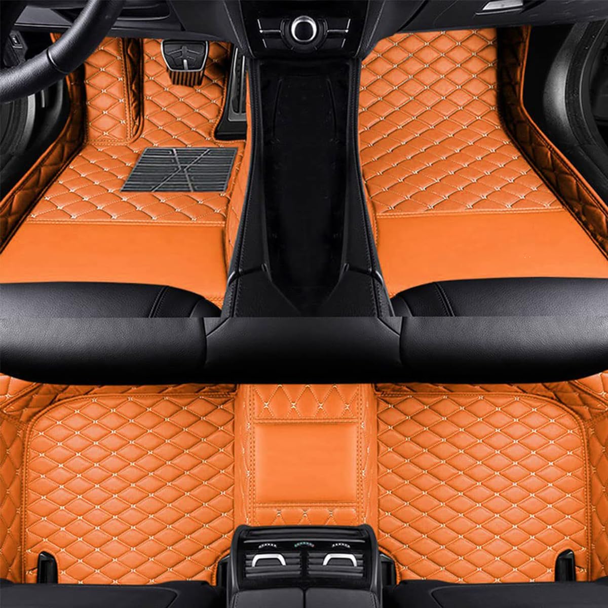 Cobear Custom Auto-Fußmatten für Lada Vesta SW Cross 2015-,Orange von TAPIVA