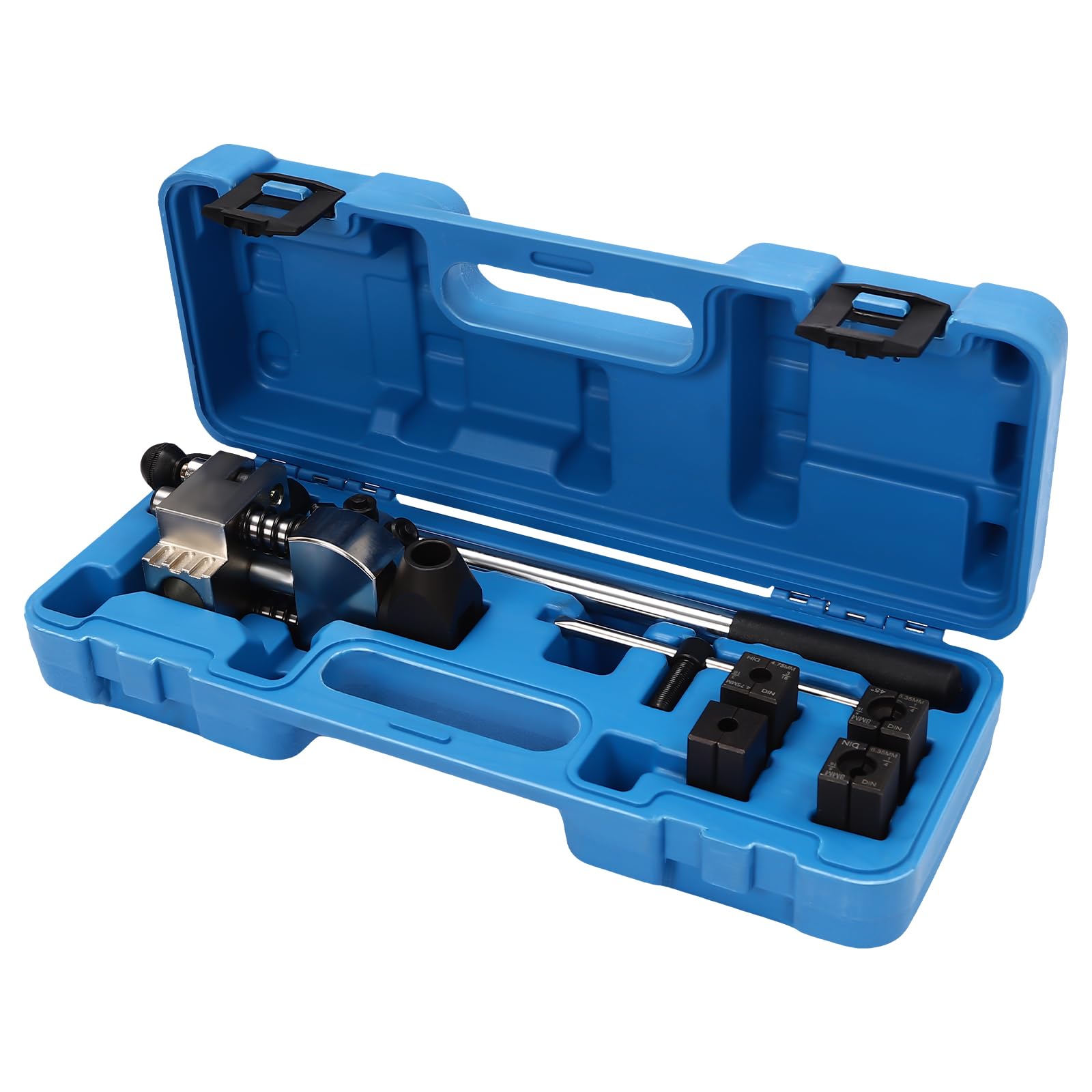 TAPMING Bremsleitungsbördelwerkzeug 5/16"(8mm), 3/8'', 3/16''(4.75mm), 1/4''(6.35mm) Mit 1 Werkzeugkoffer Einfach- Doppel- Und Blasenbördelwerkzeuge von TAPMING