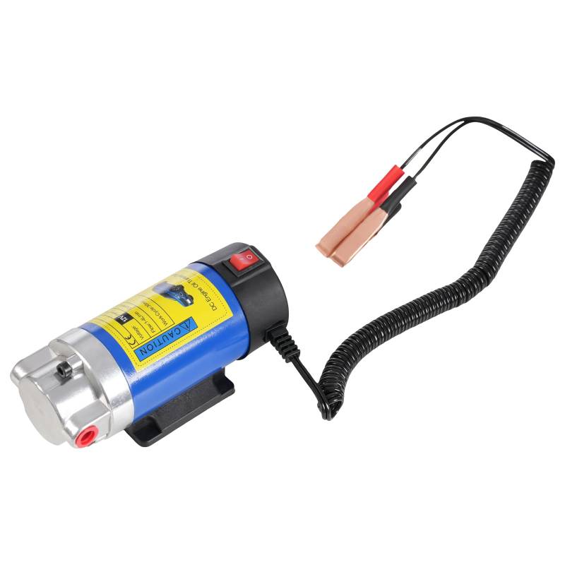 Transferpumpe 100W Selbstansaugend Diesel Transferpumpe mit 3 Schläuchen für Auto Motorrad Fahrzeug Boot Motorölförderpumpe von TAPMING