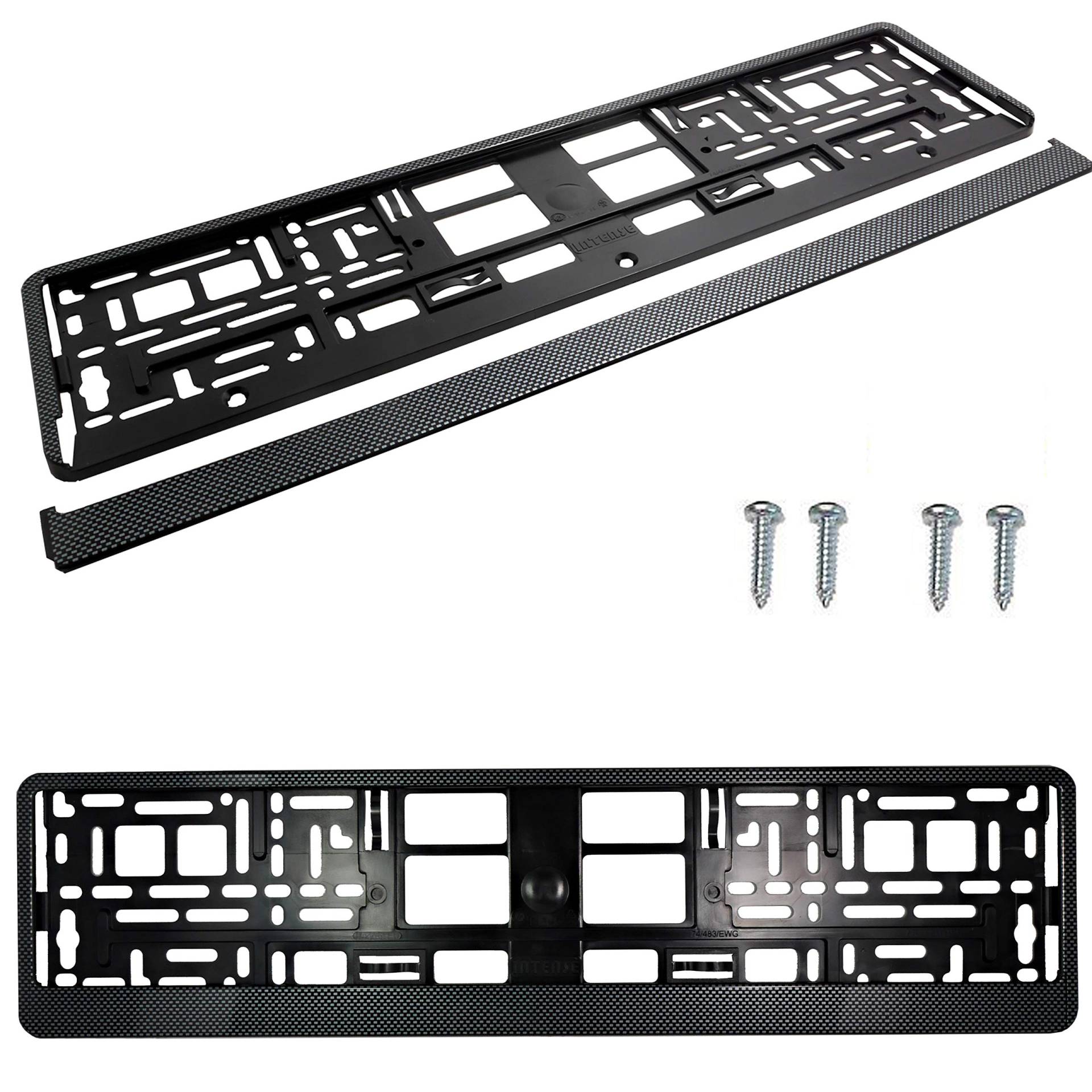 1 Paar (2 Stück) Carbon-Optik für Kfz-Kennzeichen, Einfassung, Rahmeneinfassung 1 Paar (2 Stück) Carbon-Optik für Kfz-Kennzeichen, Einfassung, Rahmeneinfassung von TAPORT