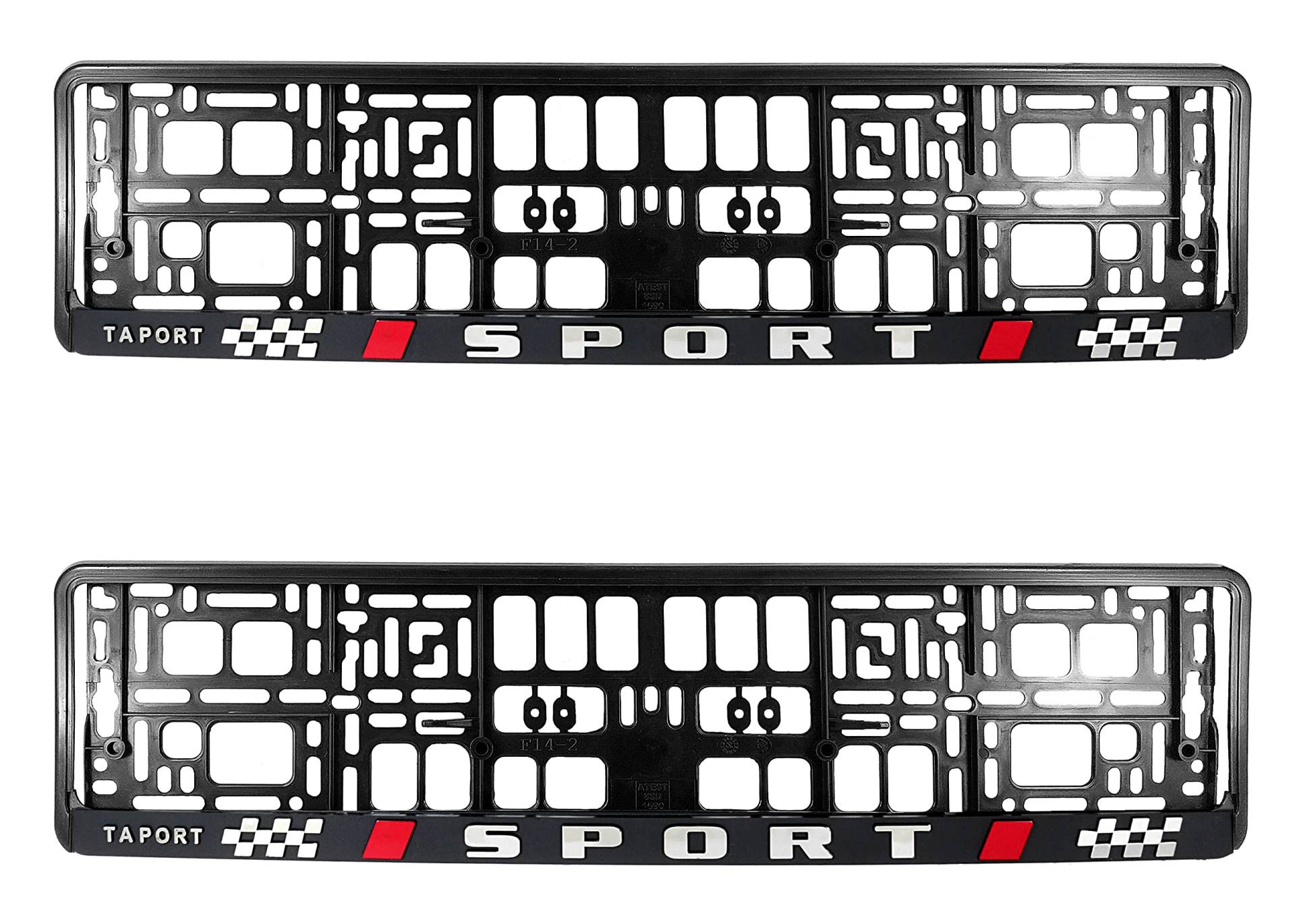 Taport Sport 3D Kfz-Kennzeichenhalter, Rahmen, 2 Stück Taport Sport 3D Kfz-Kennzeichenhalter, Rahmen, 2 Stück von TAPORT