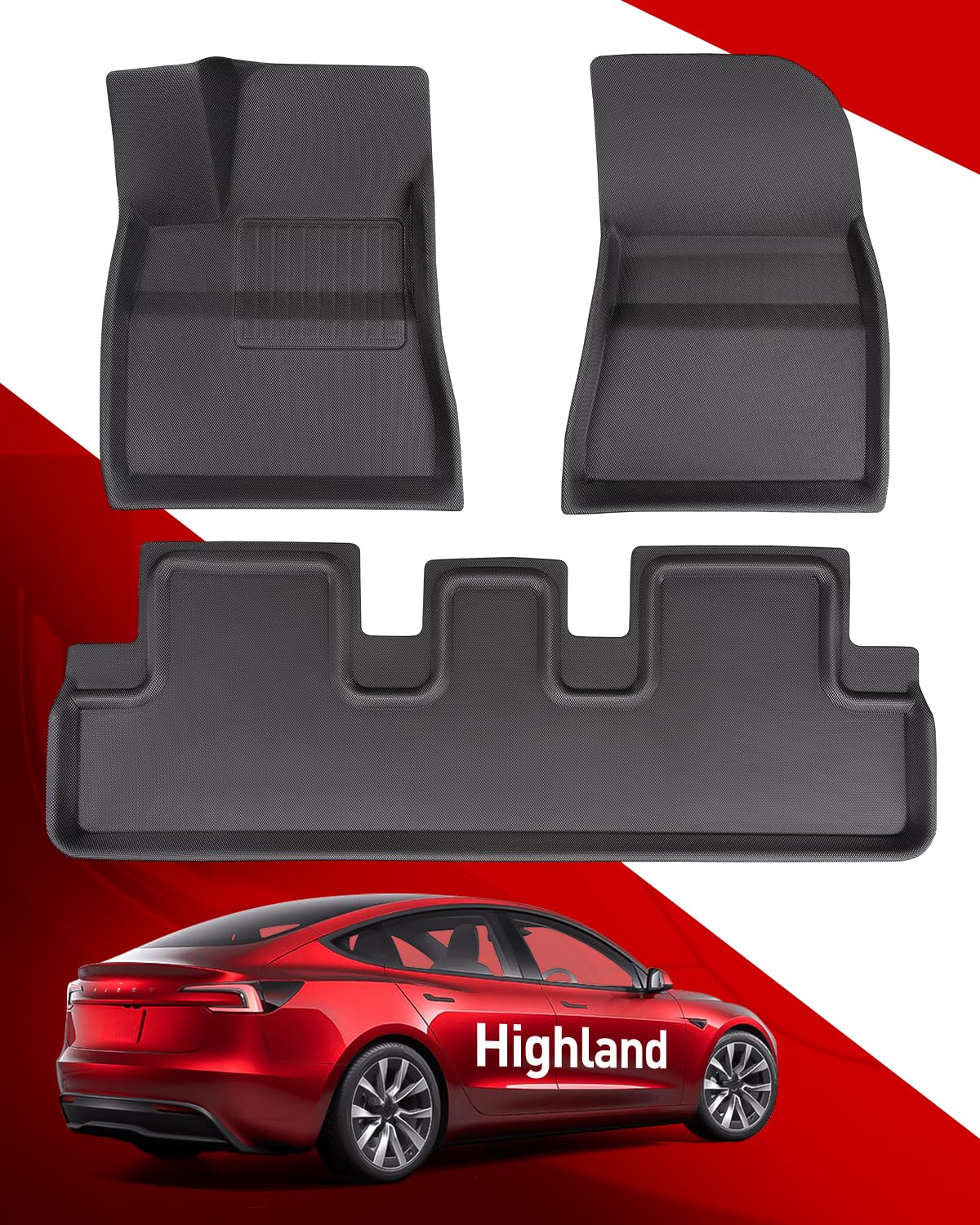 TAPTES Fußmatten für 2024 Tesla Model 3 Highland, Allwetter-Fußmatten für Tesla Model 3 Highland 2024, 2024 Zubehör für Tesla Model 3 Highland, Zubehör für 2024 Tesla Model 3 Highland TAPTES Fußmatten für 2024 Tesla Model 3 Highland, Allwetter-Fußmatten für Tesla Model 3 Highland 2024, 2024 Zubehör für Tesla Model 3 Highland, Zubehör für 2024 Tesla Model 3 Highland von TAPTES