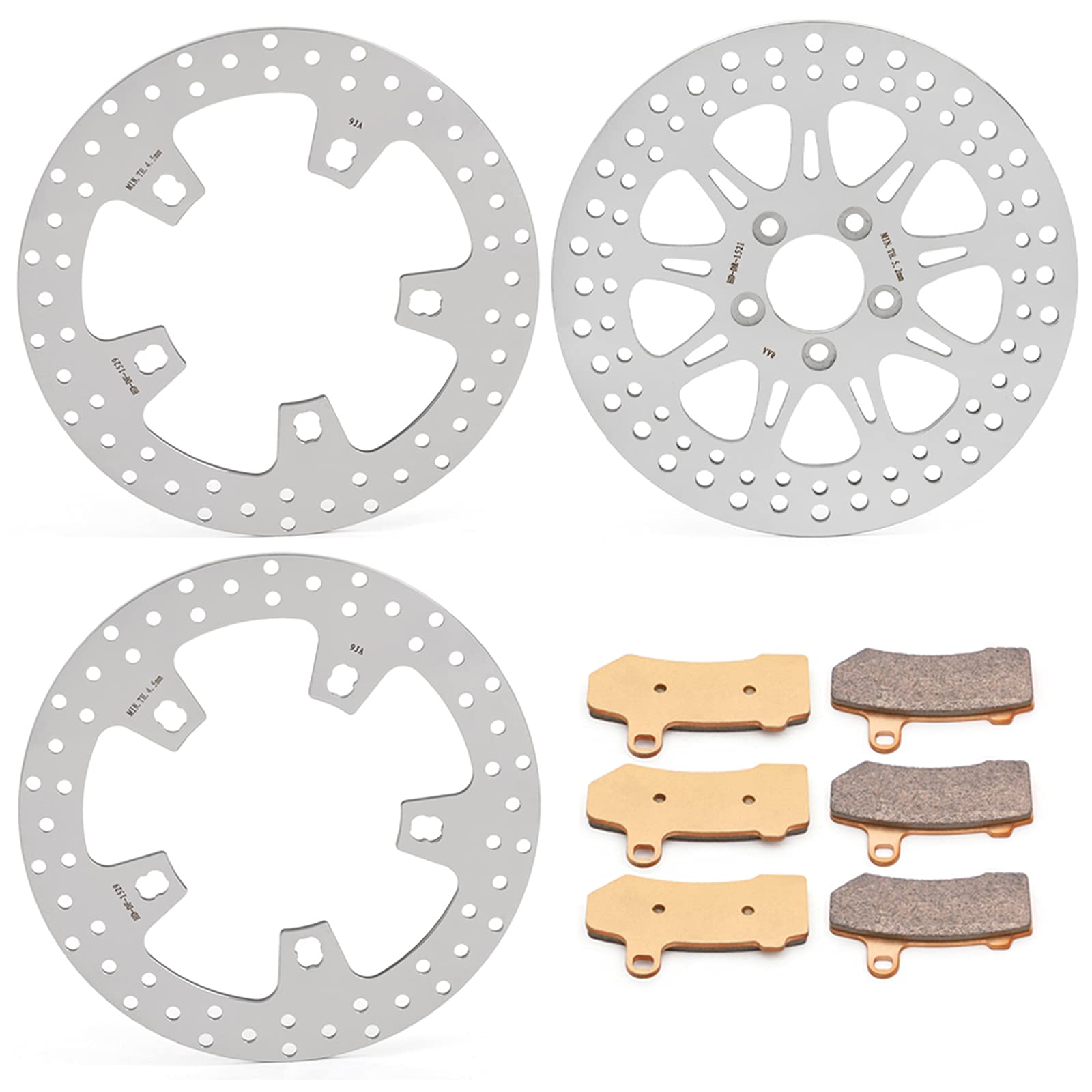 TARAZON 11.8" Bremsscheiben Bremsbeläge vorne Hinten für Harley Touring Road King Electra Glide Street Glide Road Glide FLHR FLHTCU FLHTCUL FLHTK FLHTKL FLHX FLHXSE FLTRU FLTRU 15-21 TARAZON 11.8" Bremsscheiben Bremsbeläge vorne Hinten für Harley Touring Road King Electra Glide Street Glide Road Glide FLHR FLHTCU FLHTCUL FLHTK FLHTKL FLHX FLHXSE FLTRU FLTRU 15-21 von TARAZON