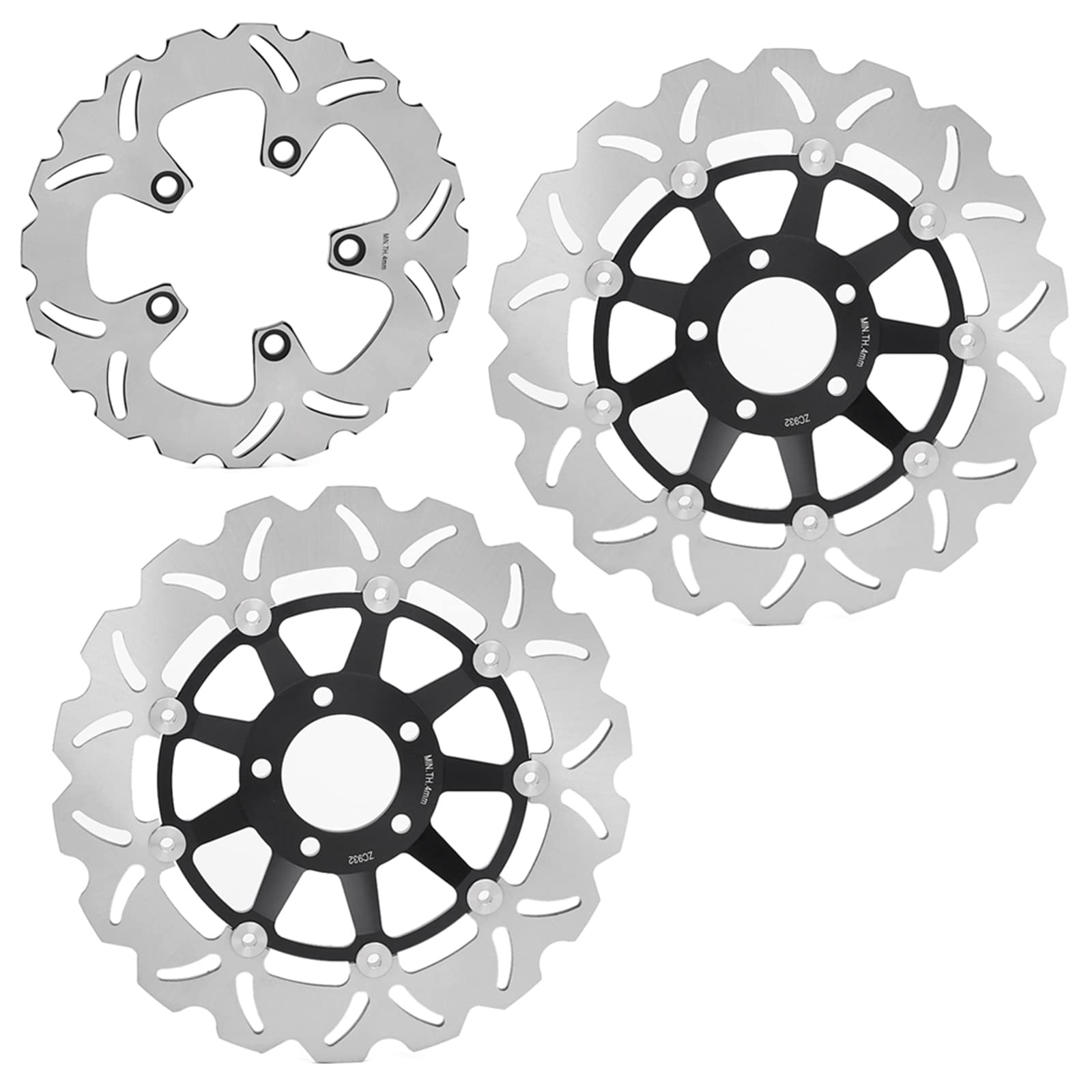 TARAZON 3 Bremsscheiben Vorne Hinten für Suzuki GSX-R 600 92 93 GSX-R 750 88-95 GSX-R 1100 89-92 GSXR750W GSXR1100W TARAZON 3 Bremsscheiben Vorne Hinten für Suzuki GSX-R 600 92 93 GSX-R 750 88-95 GSX-R 1100 89-92 GSXR750W GSXR1100W von TARAZON