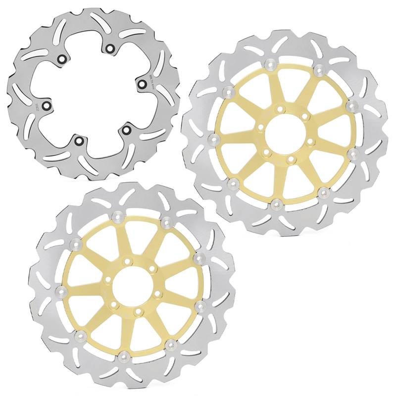 TARAZON 3 Bremsscheiben vorne Hinten für Yamaha FZR 1000 GENESIS EXUP 1987-1995 XJR 1200 1995-1997 XJR 1300 1998 von TARAZON