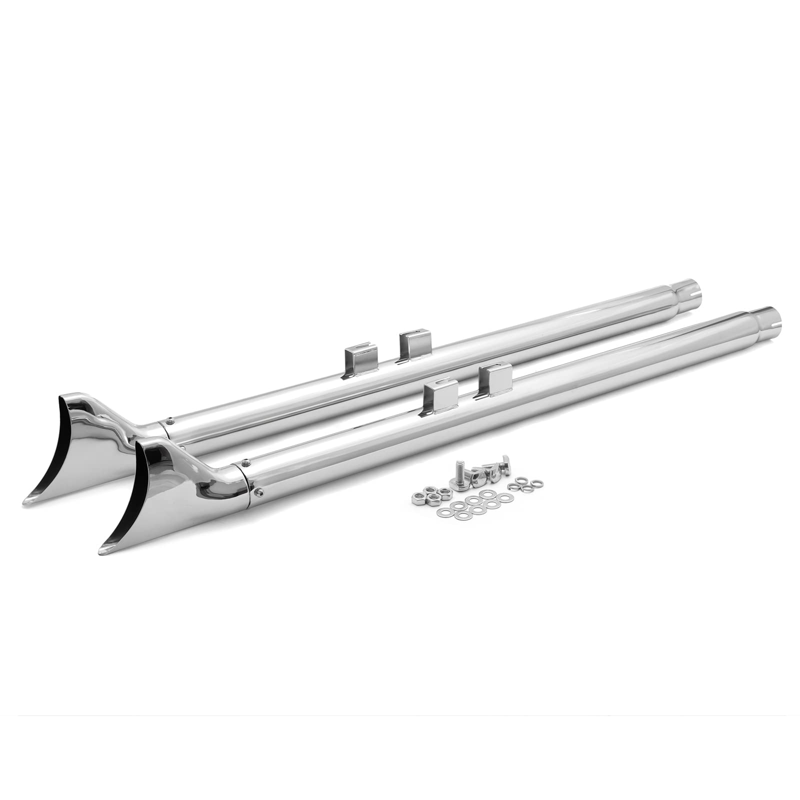 TARAZON 42" Fishtail Schalldämpfer Auspuffrohren für Harley Davidson Touring Bagger Road King Street Glide 1995-2016 Doppelauspuffanlage TARAZON 42" Fishtail Schalldämpfer Auspuffrohren für Harley Davidson Touring Bagger Road King Street Glide 1995-2016 Doppelauspuffanlage von TARAZON
