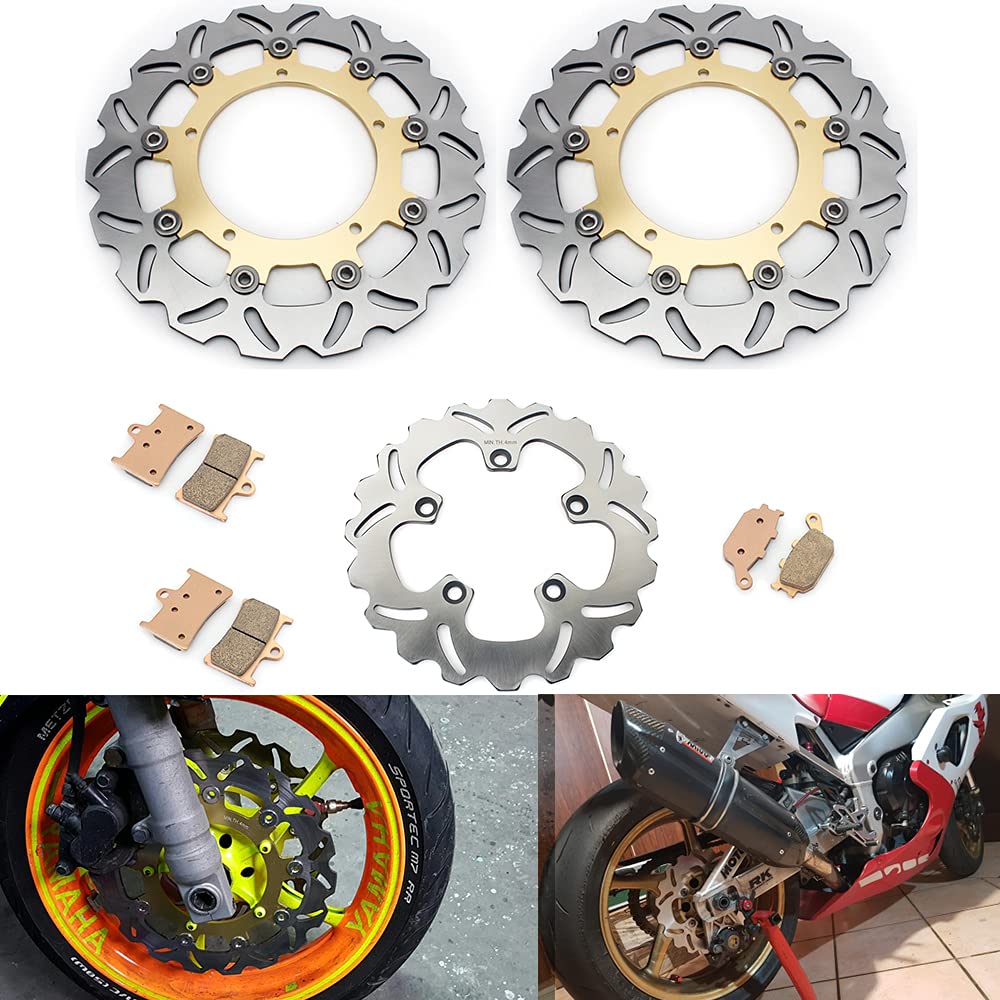 TARAZON Bremsscheiben+Bremsbeläge Vorne Hinten für Yamaha FZ6 S2 2007-2010 FZ6 S2 Fazer 2007-2010 TARAZON Bremsscheiben+Bremsbeläge Vorne Hinten für Yamaha FZ6 S2 2007-2010 FZ6 S2 Fazer 2007-2010 von TARAZON