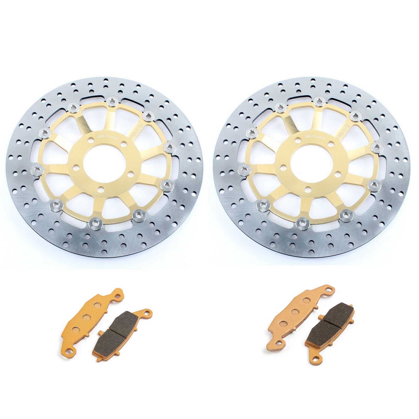 TARAZON Bremsscheiben Bremsbeläge Vorne für Suzuki GSF600S Bandit 2000-2004 SV 650 S 1999-2002 GSX 600 F GSX 750 F 1998-2003 TARAZON Bremsscheiben Bremsbeläge Vorne für Suzuki GSF600S Bandit 2000-2004 SV 650 S 1999-2002 GSX 600 F GSX 750 F 1998-2003 von TARAZON