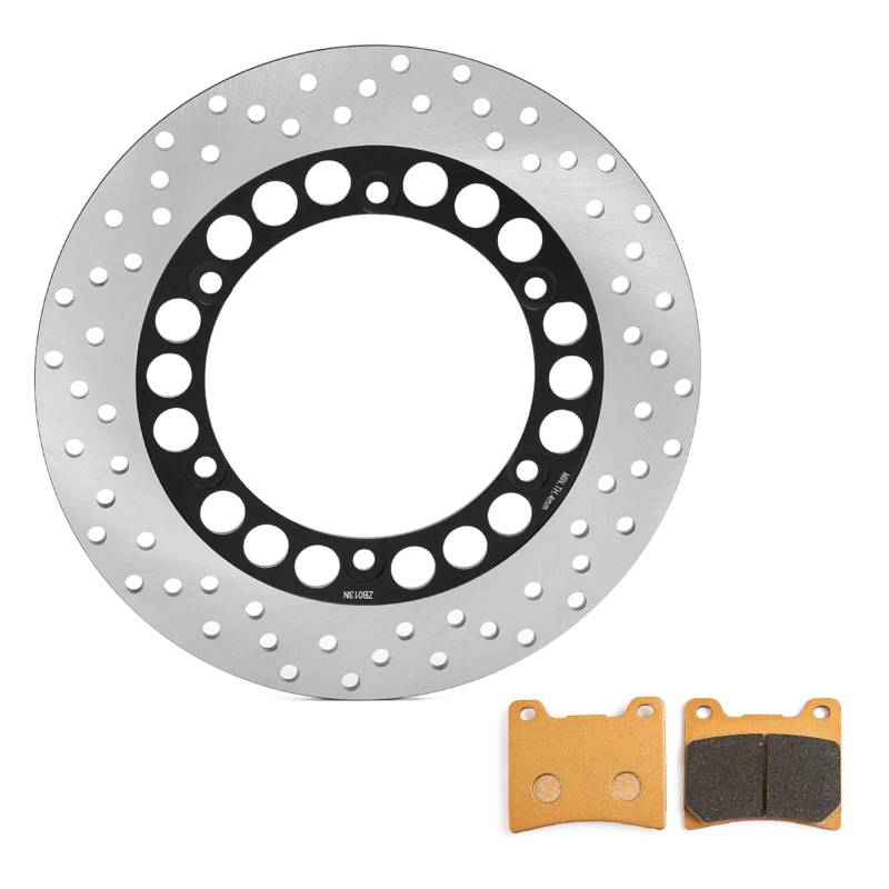 TARAZON Hinten Bremsscheiben +Bremsbeläge für Yamaha XJR1300 98-16 XJR 1300 SP 99-01 XJR 1200 95-98 FZ750 Genesis FZR 1000 FZX 750 von TARAZON