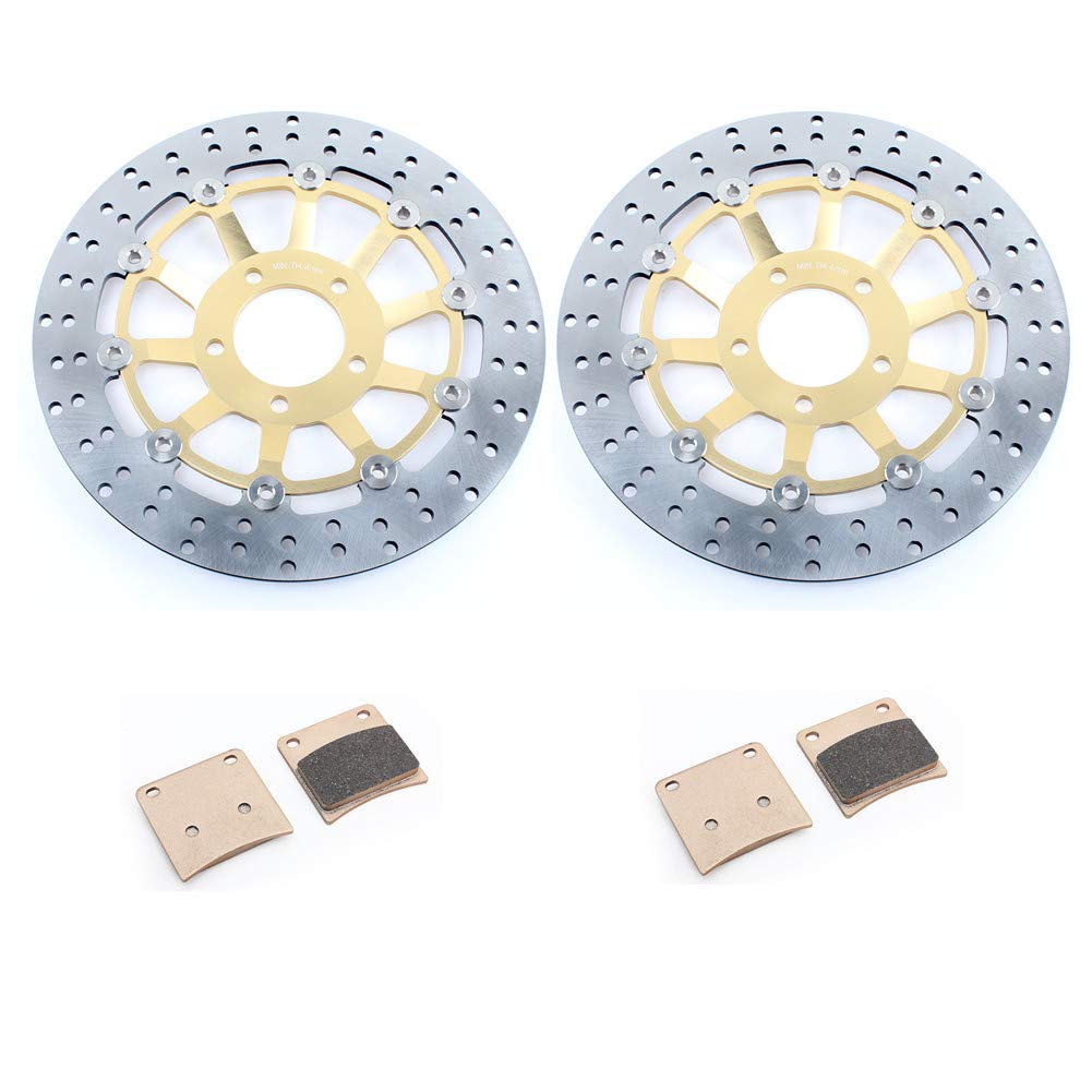 TARAZON Paar Bremsscheiben Bremsbeläge vorne für Suzuki GSX 600 F GSX 750 F 1989-1997 TARAZON Paar Bremsscheiben Bremsbeläge vorne für Suzuki GSX 600 F GSX 750 F 1989-1997 von TARAZON