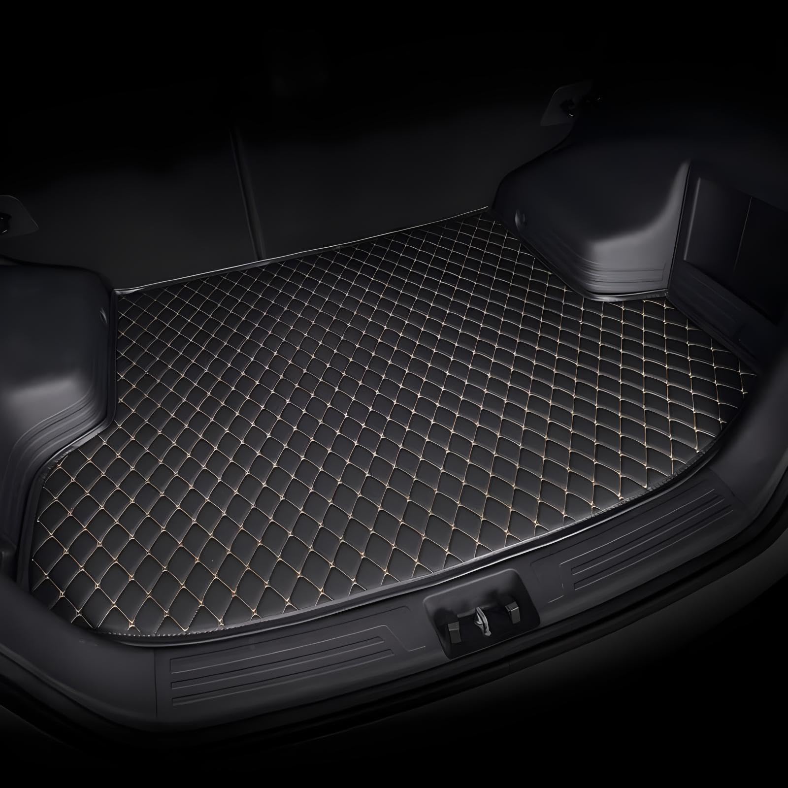 Auto Kofferraummatte für VW Tiguan Ⅱ 2016 2017 2018 2019 2020-2022, Kratzfest Kofferraumwanne Schutzmatte Innenraum ZubehöR,- Black Beige Auto Kofferraummatte für VW Tiguan Ⅱ 2016 2017 2018 2019 2020-2022, Kratzfest Kofferraumwanne Schutzmatte Innenraum ZubehöR,- Black Beige von TARCIN