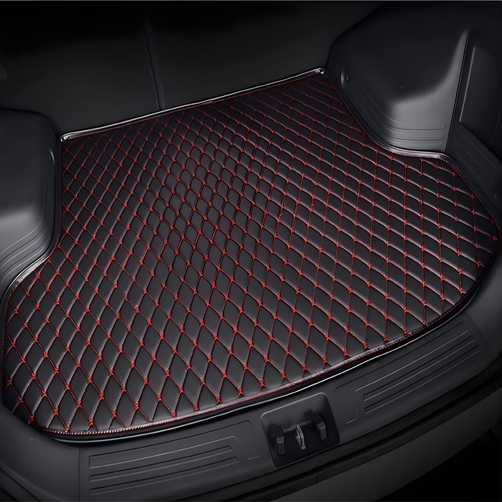 Auto Kofferraummatte für VW Tiguan Ⅱ 2016 2017 2018 2019 2020-2022, Kratzfest Kofferraumwanne Schutzmatte Innenraum ZubehöR,- Black Red Auto Kofferraummatte für VW Tiguan Ⅱ 2016 2017 2018 2019 2020-2022, Kratzfest Kofferraumwanne Schutzmatte Innenraum ZubehöR,- Black Red von TARCIN