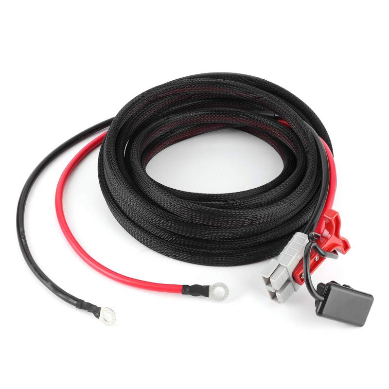 Batteriekabel mit Klemmen, Batteriedraht PVC Kupfer Polycarbonat mit Staubabdeckung Batteriekabelanschluss für RV -Wohnmobil von TARSHYRY