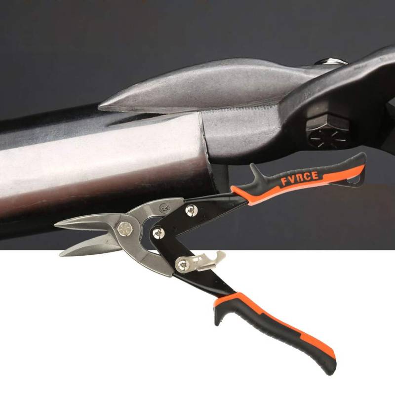 Blechschneider, Blechschere Schwere Luftfahrt Zinn Snip Blechschneider Scher -Tins -Spitze Gerade Geschnittene Luftfahrt Schnipsel Metall Schneidschere Zum Schneiden von Metallbleche ((R) Right Cut von TARSHYRY