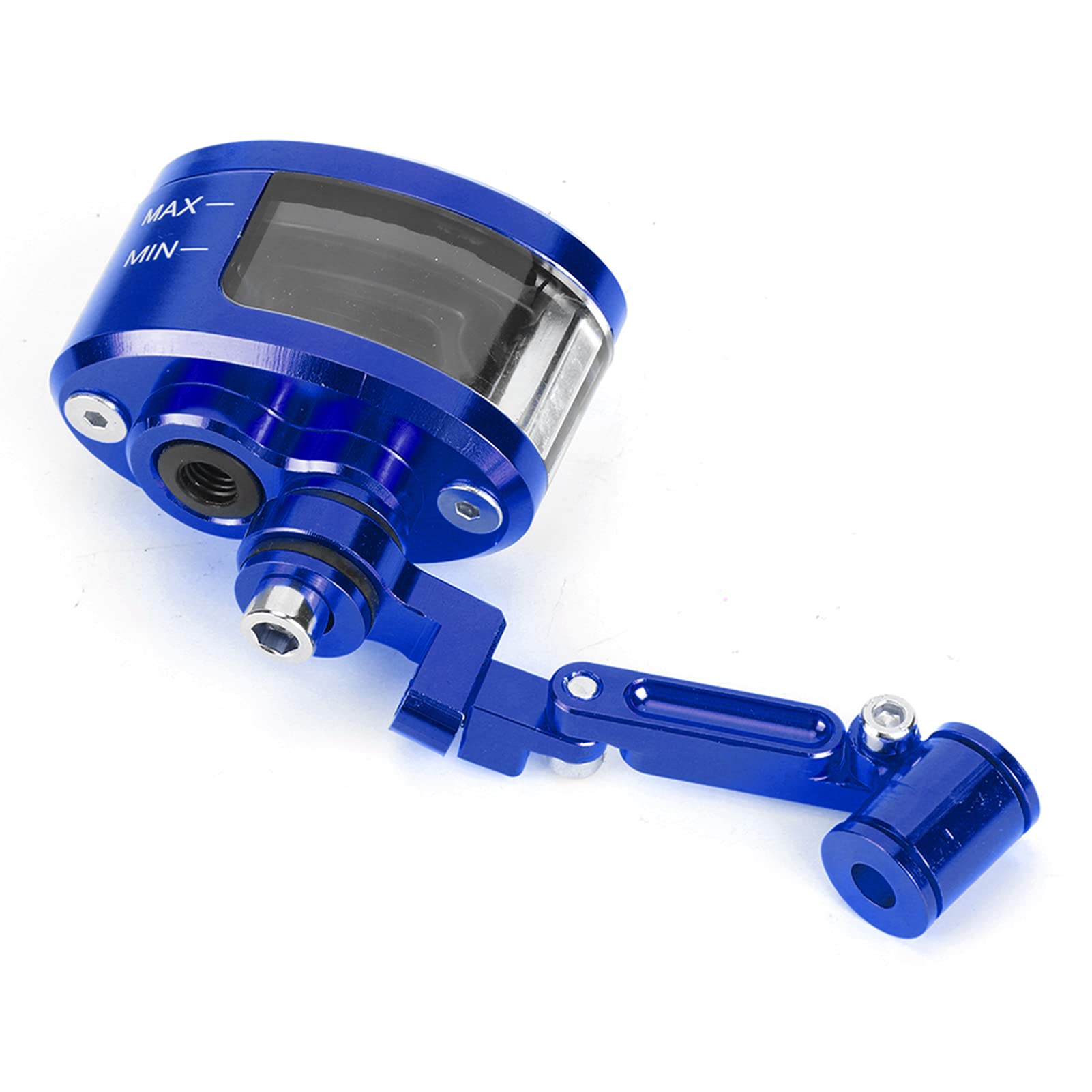 Bremsbehälter, Motorradbremsflüssigkeit Reservoir Vorderbremsbremsflüssigkeit Reservoir CNC Aluminium Motorcbike Oil Cup Set Kupplungsreservoir für ZX 6r 9r 10r (BLUE) von TARSHYRY