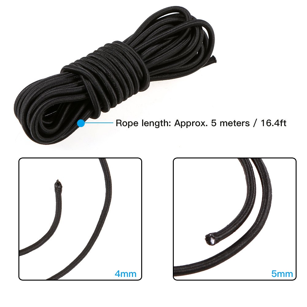Kayak Bungee Cord, Bungee -Seil 5 -Meter (4mm) von TARSHYRY