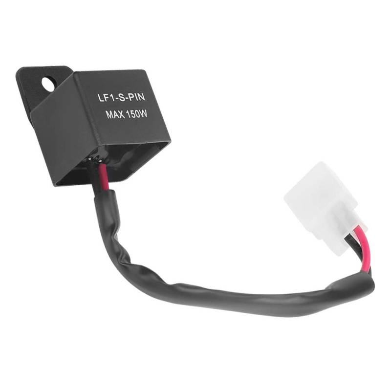 LED -Flasher -Relais, Blinkerrelais 12V 150W 2 Pin Easy Plug and Play LED Blinker Blinker Relais für Motorrad Blinkerindikatoren von TARSHYRY