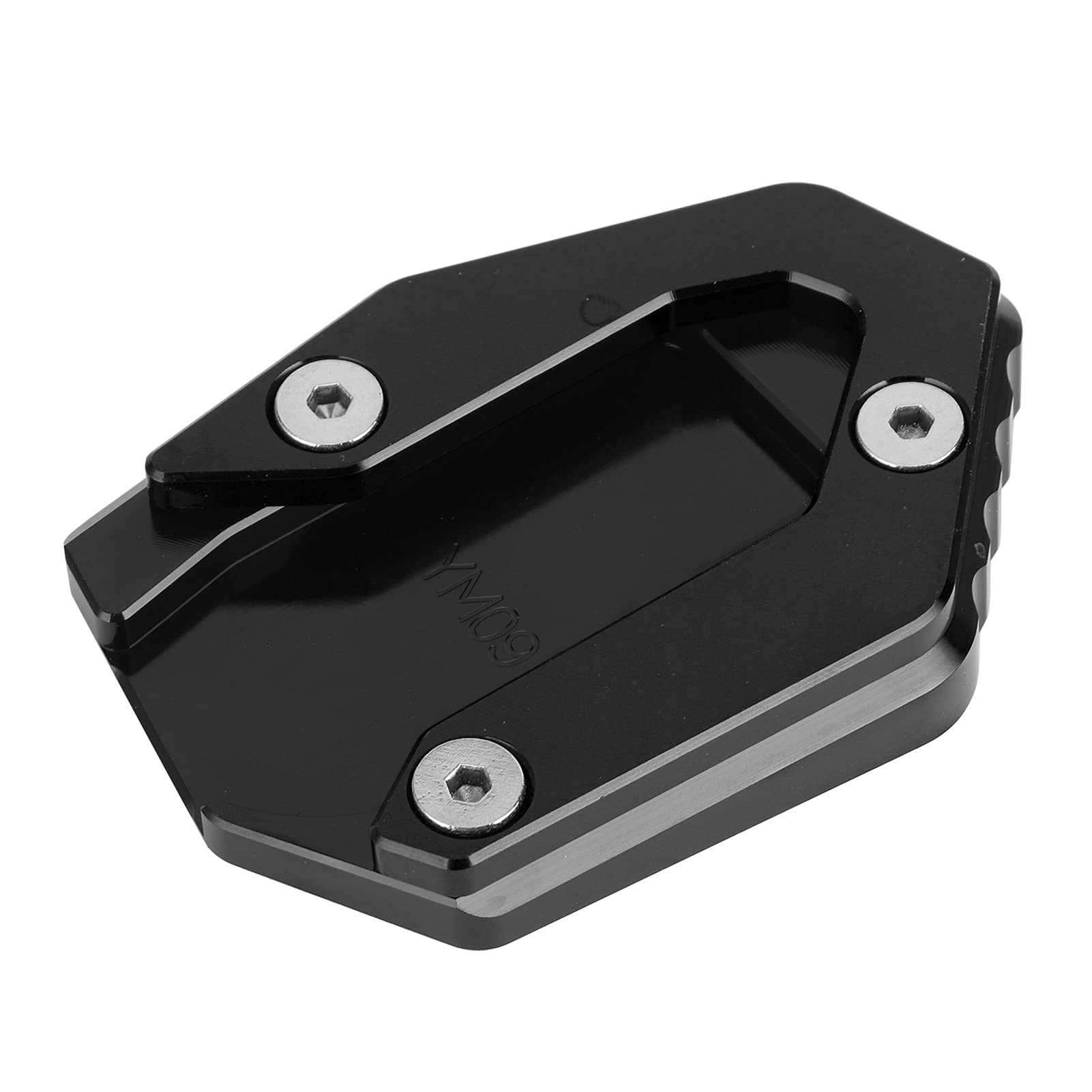 Motorrad -Kickstand -Pad, Motorrad Kickstand Schuhparkplatz Erweiterung Pad Antislip Nebenständer Schuh für MT 09/FZ 09/FJ (BLACK) von TARSHYRY