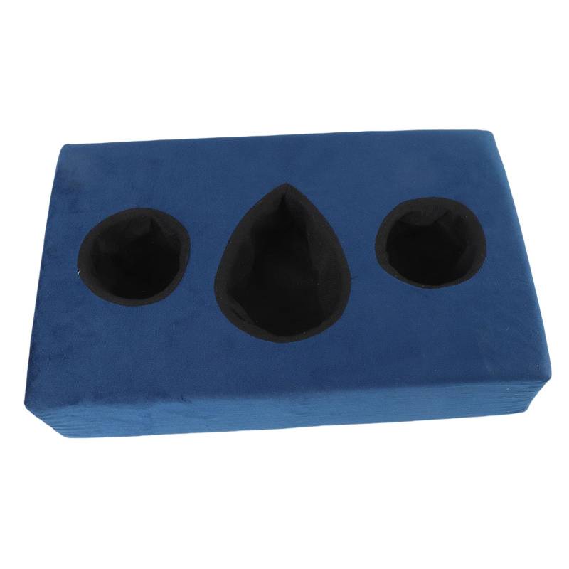Sofa Cup Halter Kissen Verhindern Verschüttungen 3 Fächer Couch Getränkehalter Schwamm Couch Cup Halter Tablett für Autos Wohnmobile Boote (Blue) von TARSHYRY