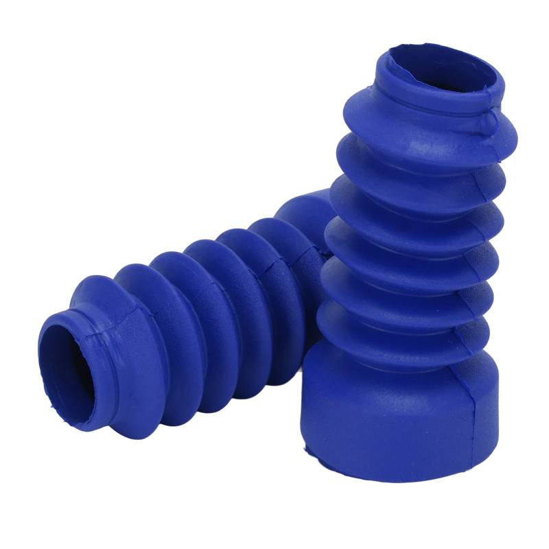 Staubabdeckung Vorne Stoßdämpfer, Automobilersatz Stoßstiefel 2PCS Gummi - mit 2 Festen Klemmen Powersports -Gabelwachen für DIO 18/27/28/34/35 (Blue) von TARSHYRY