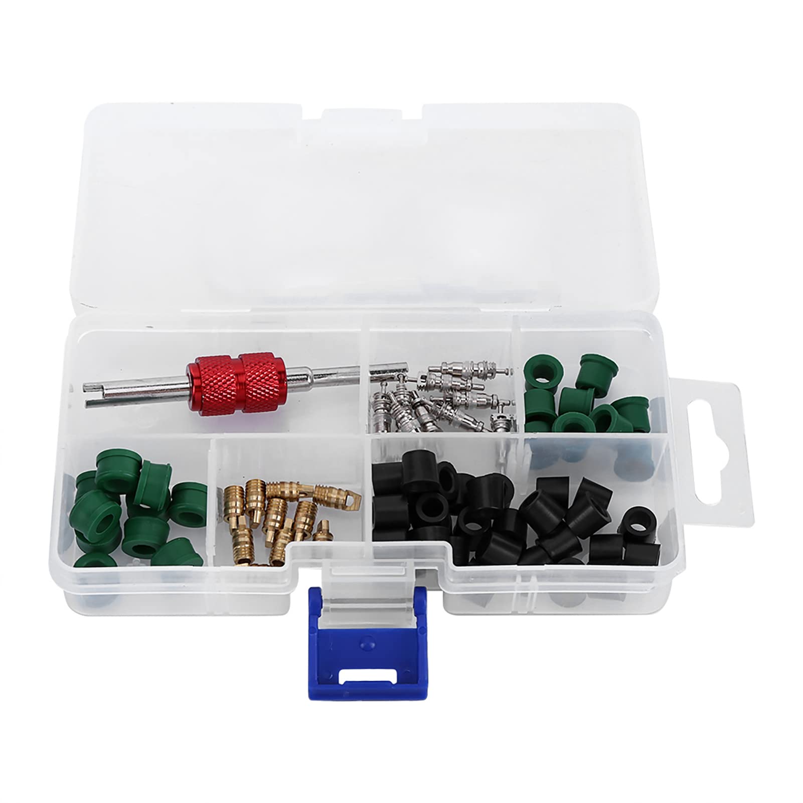 TARSHYRY 71pcs Klimaanlage Reparaturwerkzeugkit Ventil Kerne Schlauchdichtungen Ventile Entfernung Werkzeug Universal Dual Style Metal Gummi für Auto Auto A C -Verlustprobleme TARSHYRY 71pcs Klimaanlage Reparaturwerkzeugkit Ventil Kerne Schlauchdichtungen Ventile Entfernung Werkzeug Universal Dual Style Metal Gummi für Auto Auto A C -Verlustprobleme von TARSHYRY
